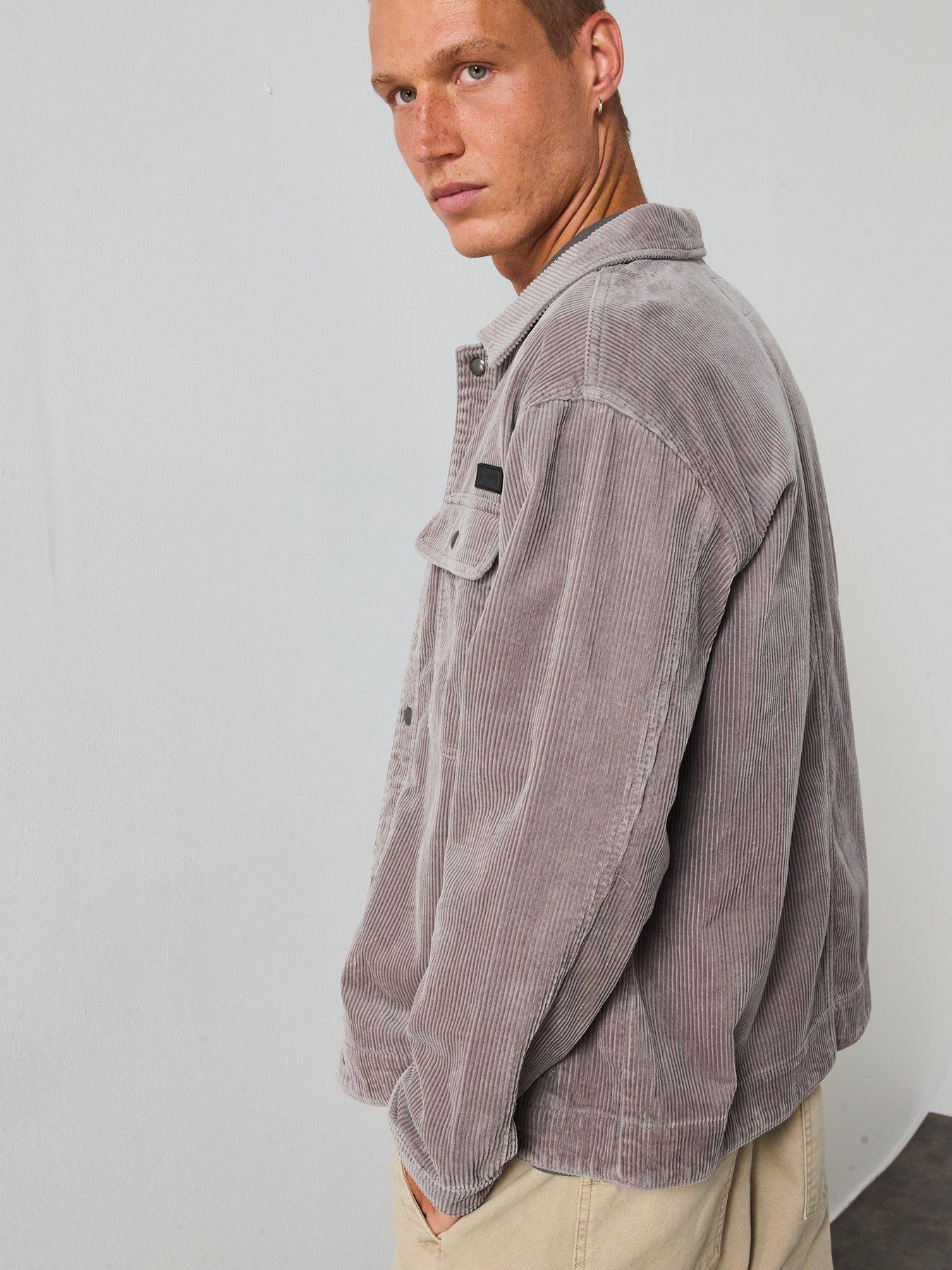 Image 4 of 6 of AllSaints Castleford Denim Twill Overshirt - Grey