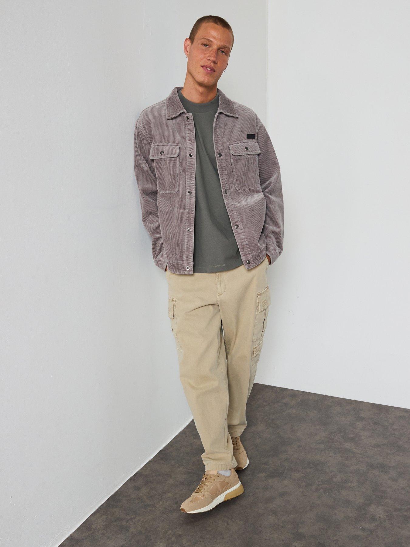 Image 6 of 6 of AllSaints Castleford Denim Twill Overshirt - Grey