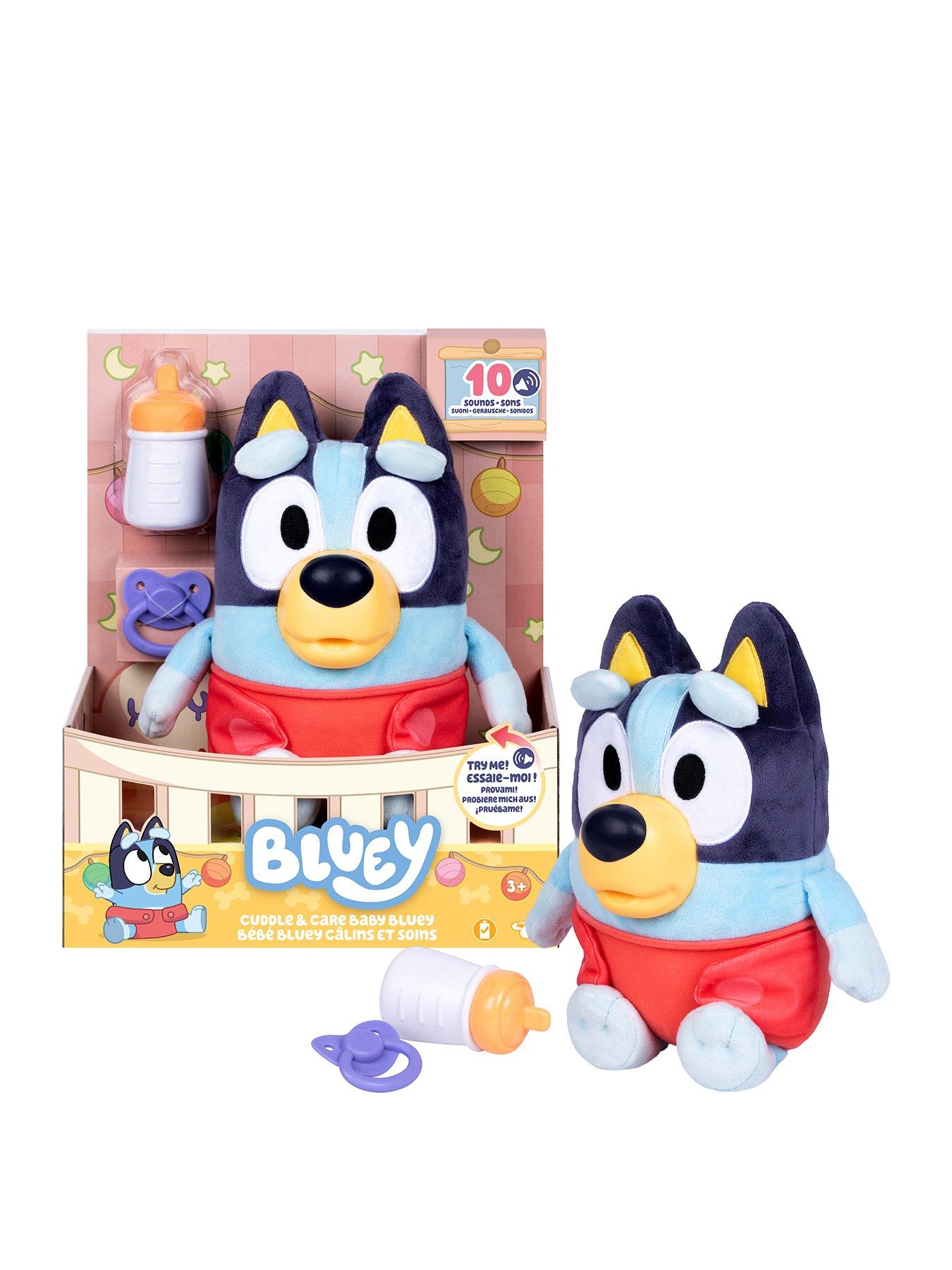 Image 1 of 7 of Bluey Cuddle &amp; Care Baby Bluey With 10 Sounds