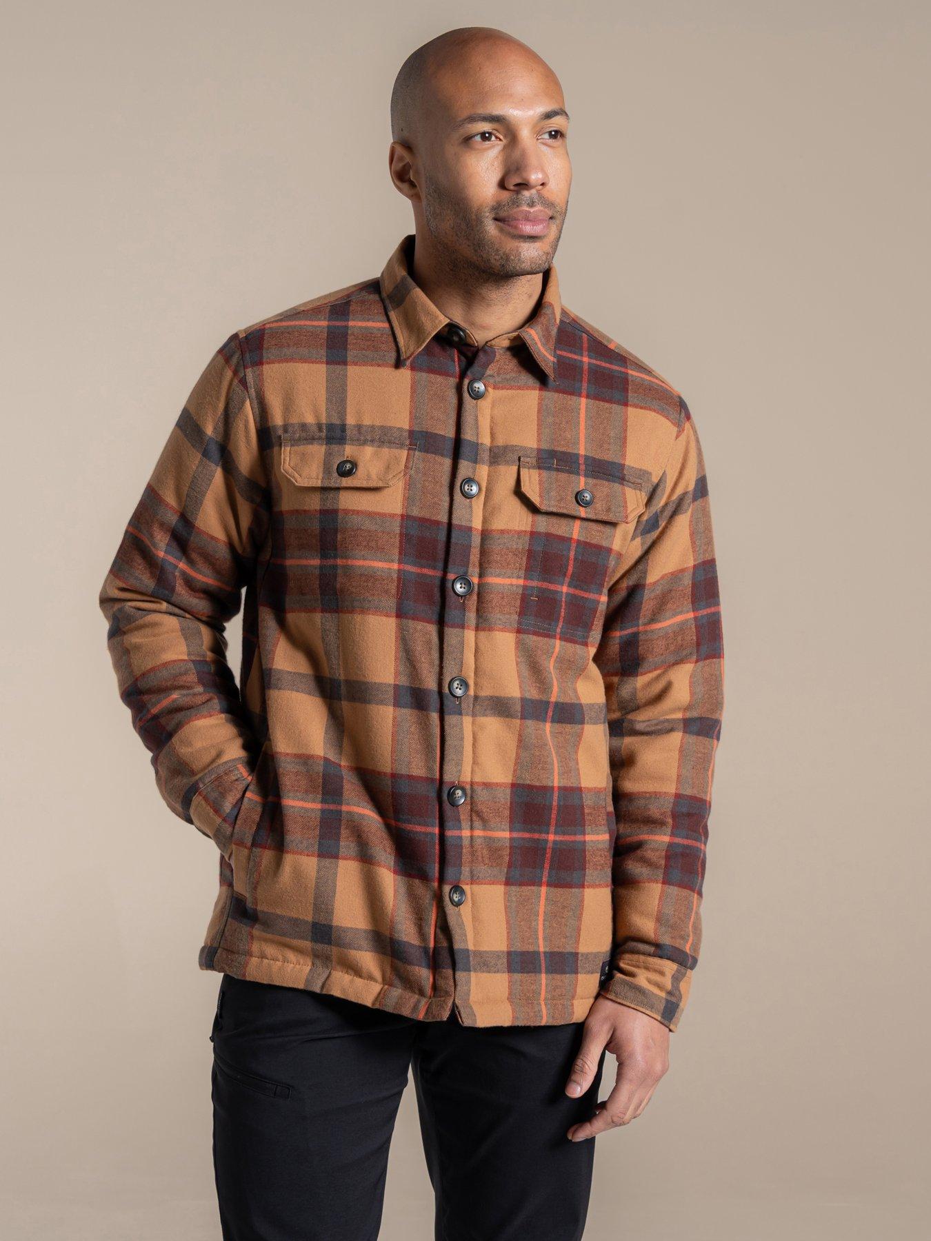 Craghoppers Mens Burnbank Check Overshirt - Brown