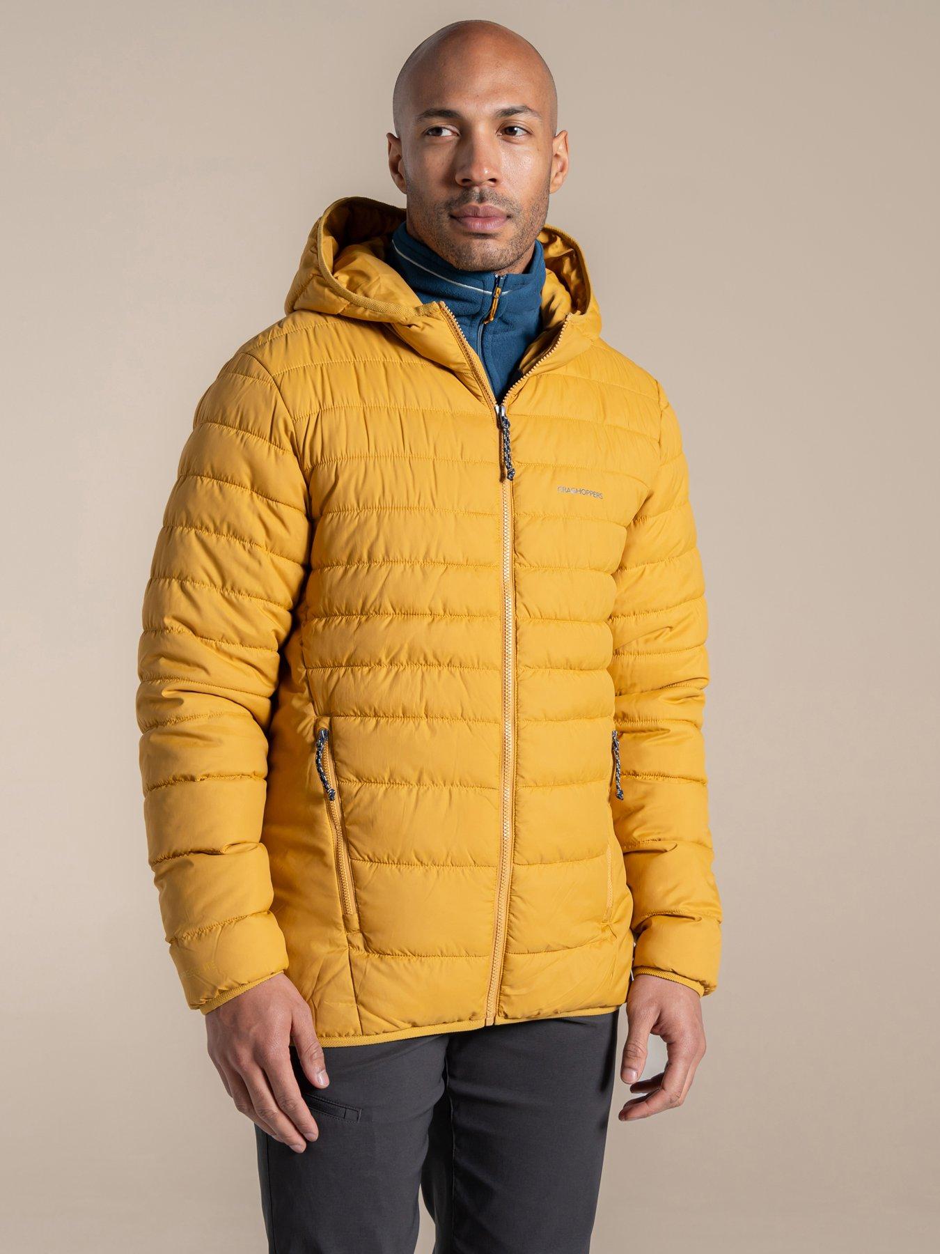 Craghoppers Mens Compresslite Hooded Insulated Packable Jacket - Yellow