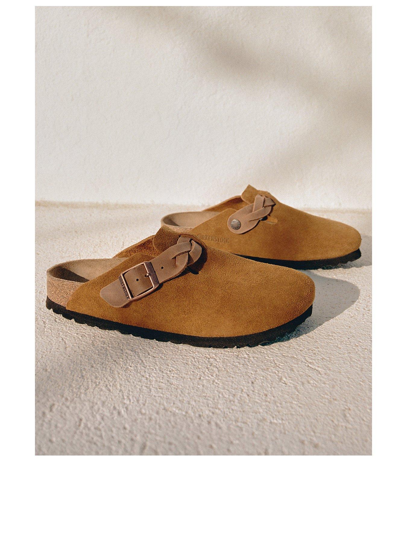 Image 3 of 4 of Birkenstock Boston Braided Suede Clog - Mink