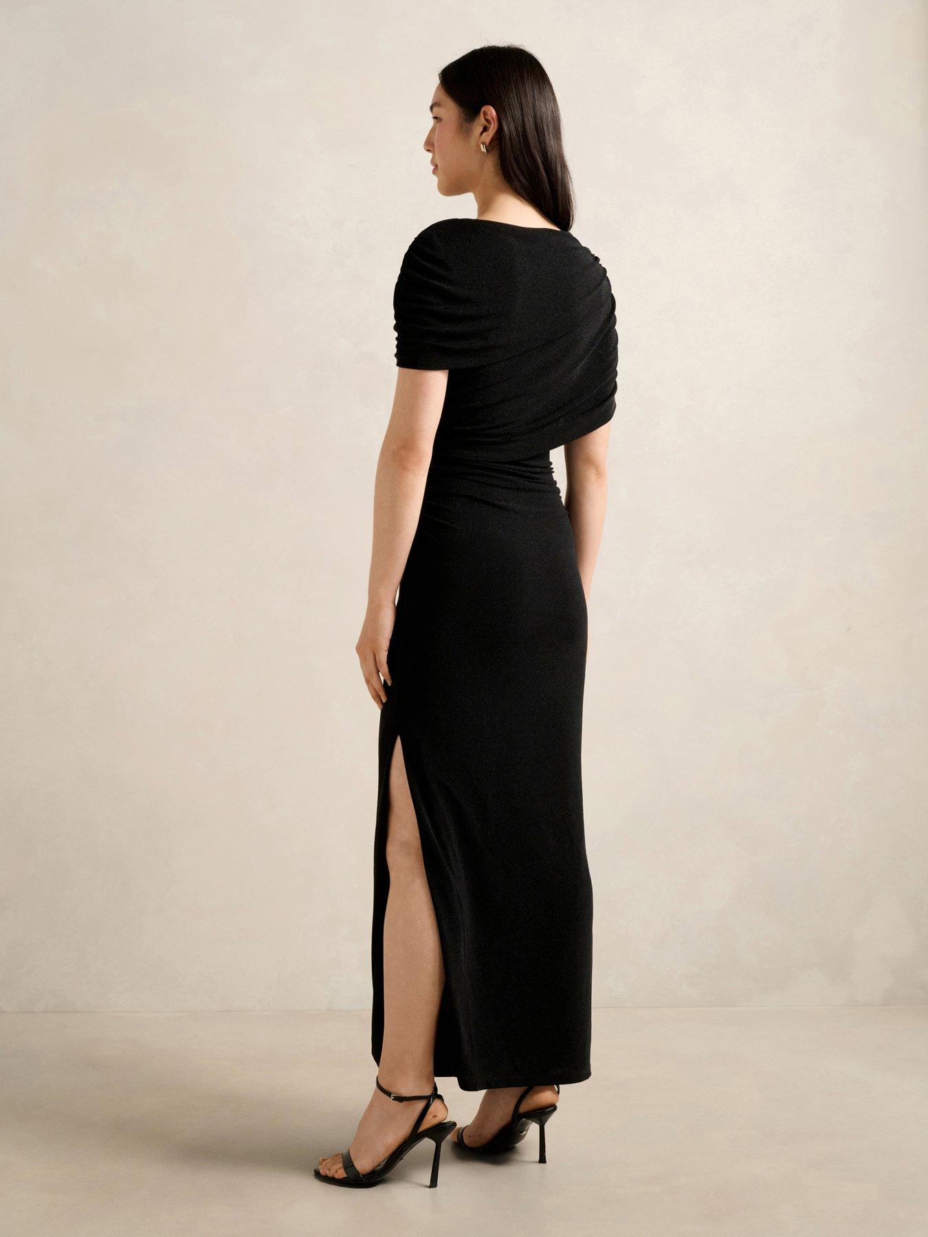 forever-new-kylee-draped-midi-dress--blackdetail