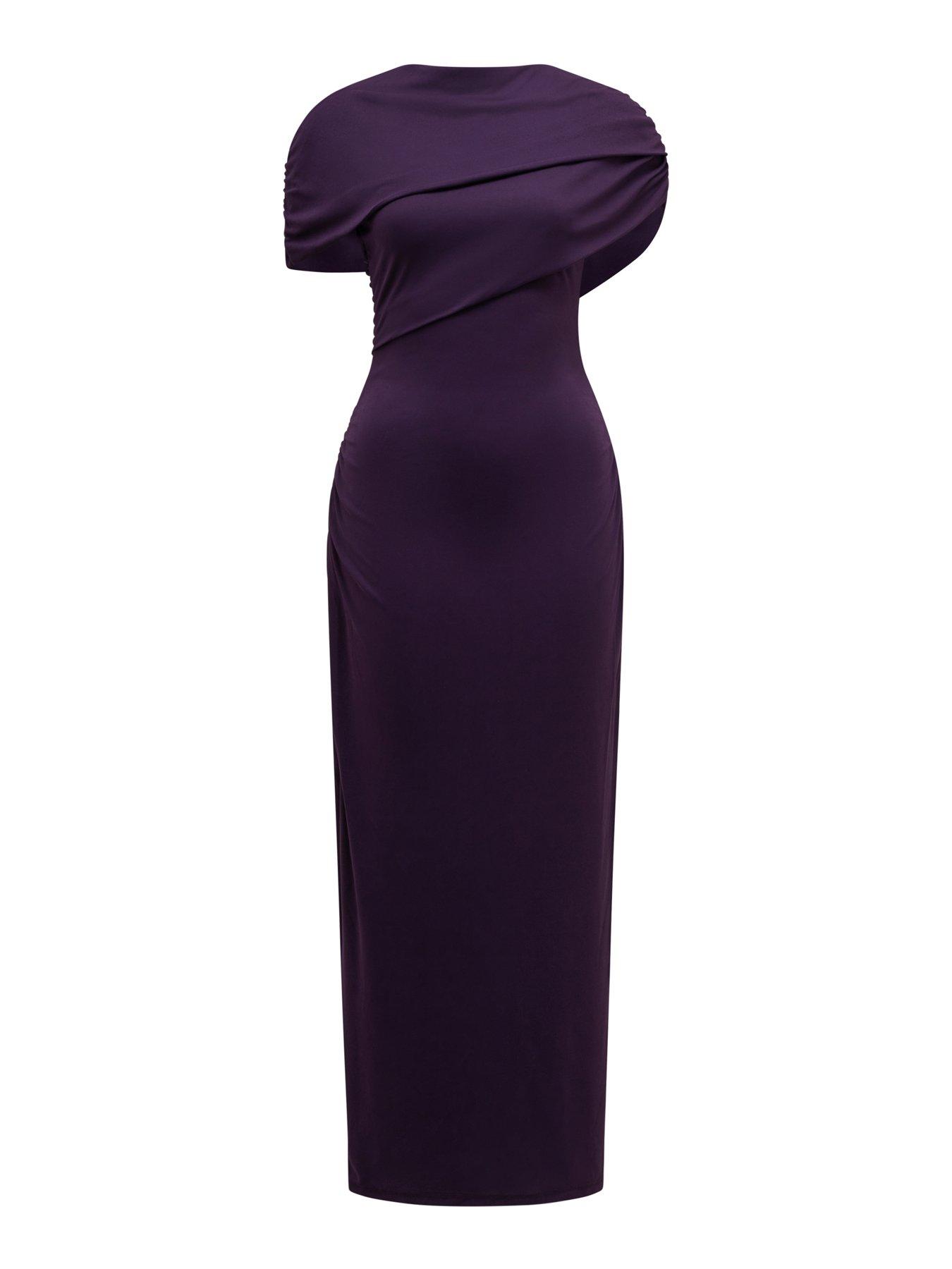forever-new-kori-draped-midi-dress-purplestillFront