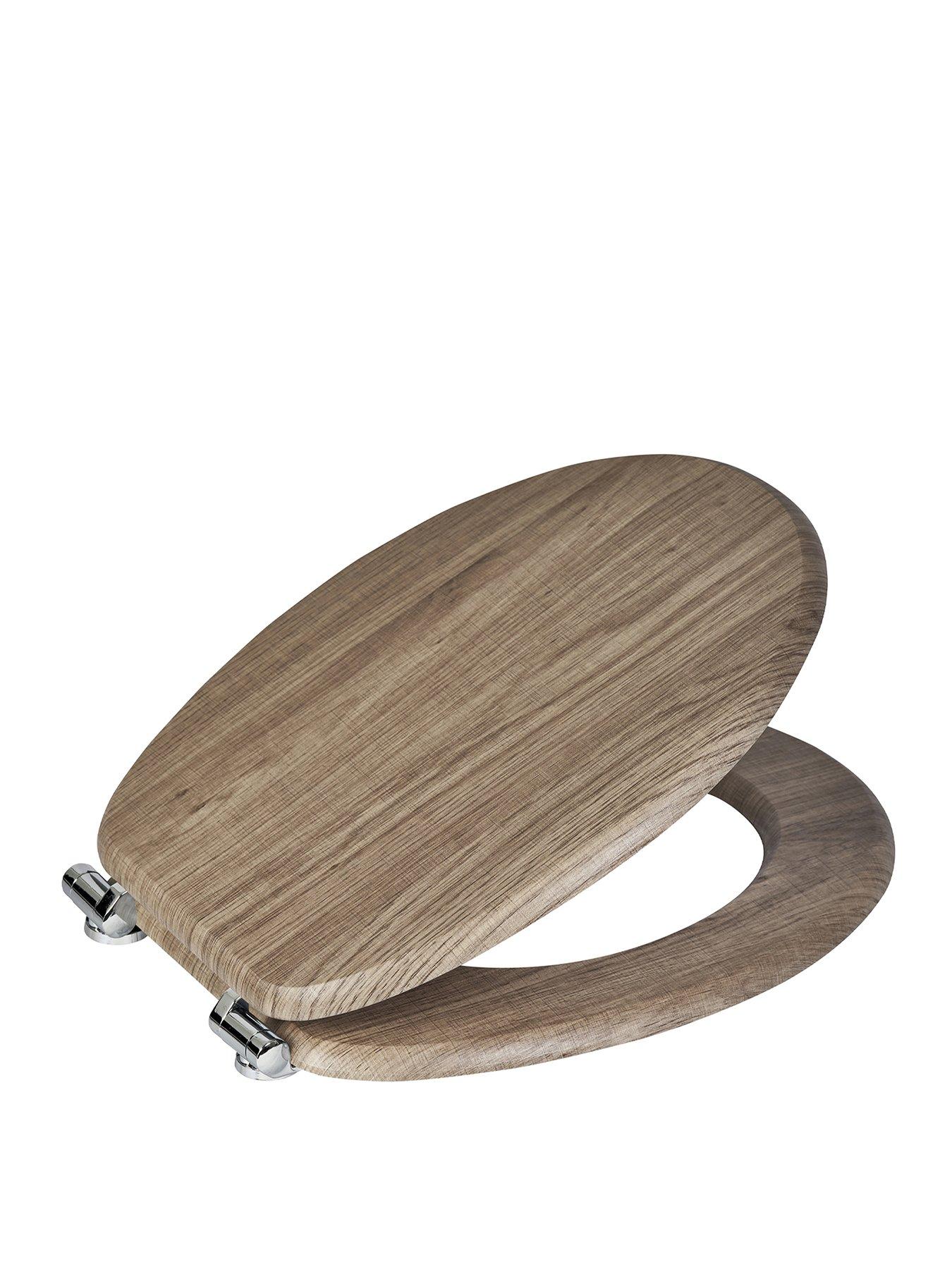 Showerdrape Norfolk Soft Close Antibacterial Wooden Toilet Seat