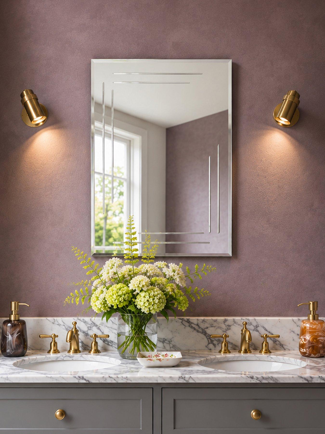 Showerdrape Chelsea Rectangular Frameless Bathroom Mirror 60 x 45cm