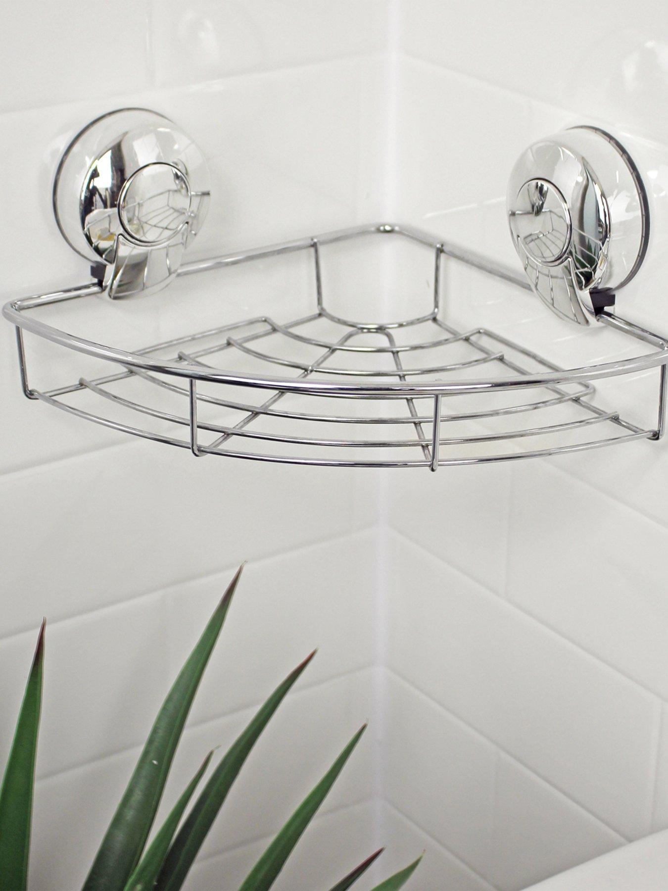 showerdrape-showerdrape-suctionloc-chrome-corner-shower-basketfront