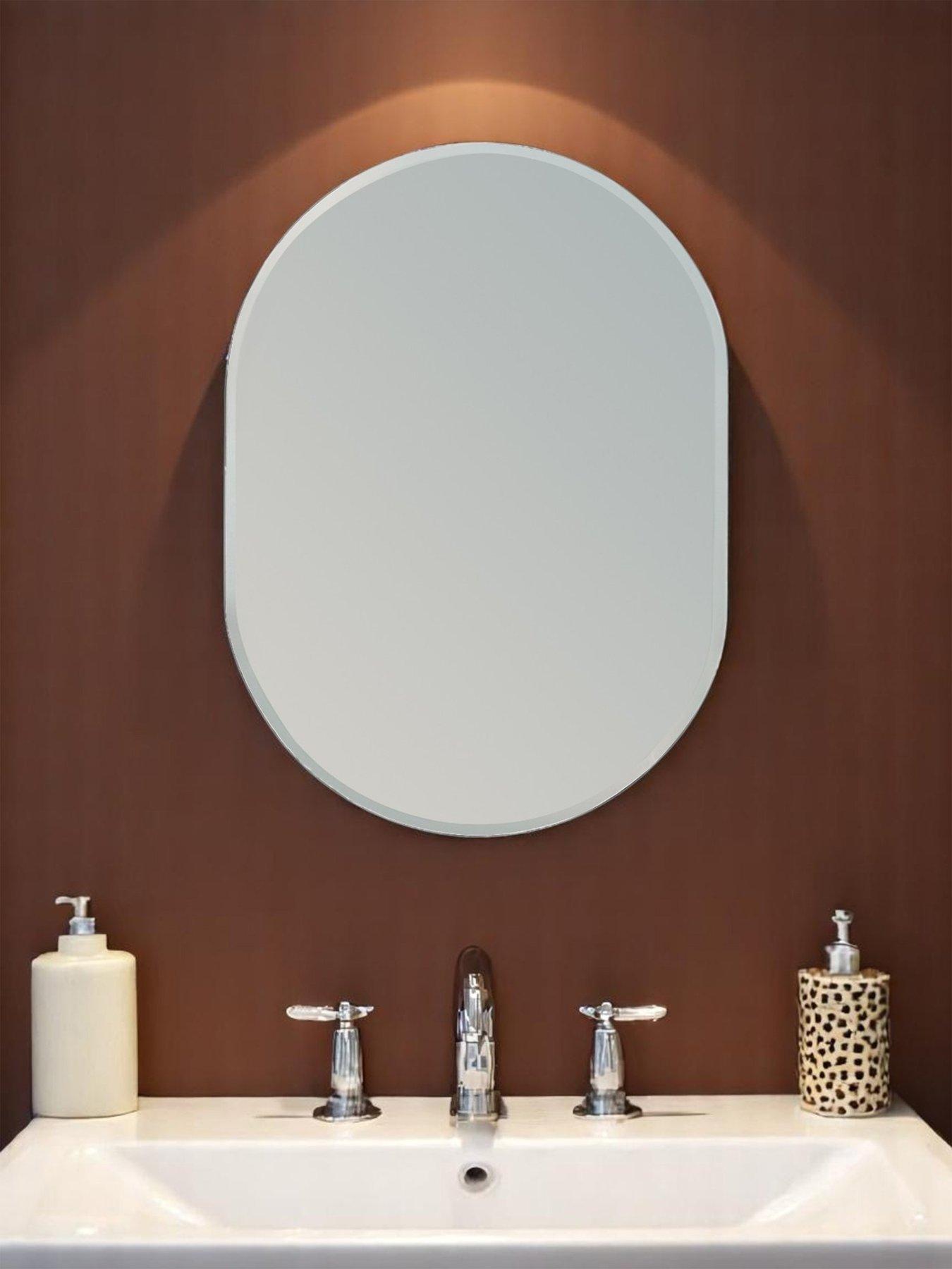 Showerdrape Lincoln Small Oval Mirror 60 X 45cm