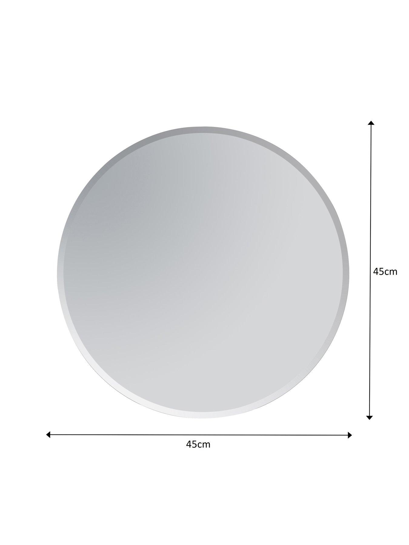 Image 5 of 6 of Showerdrape Fitzrovia Round Wall Mounted Frameless Bevelled Edge Bathroom Mirror