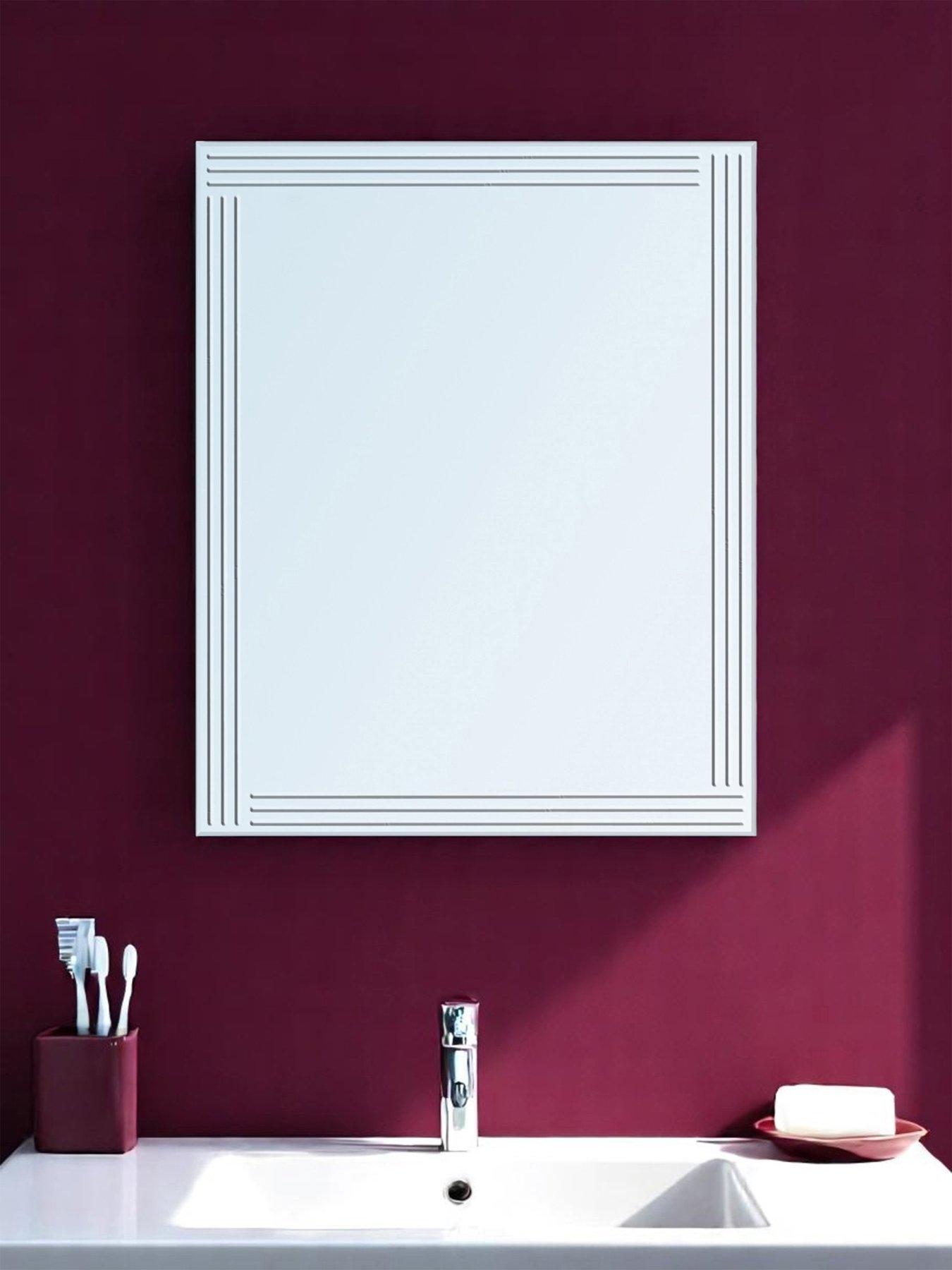 Showerdrape Kensington Diamond Cut Mirror 60 X 45cm