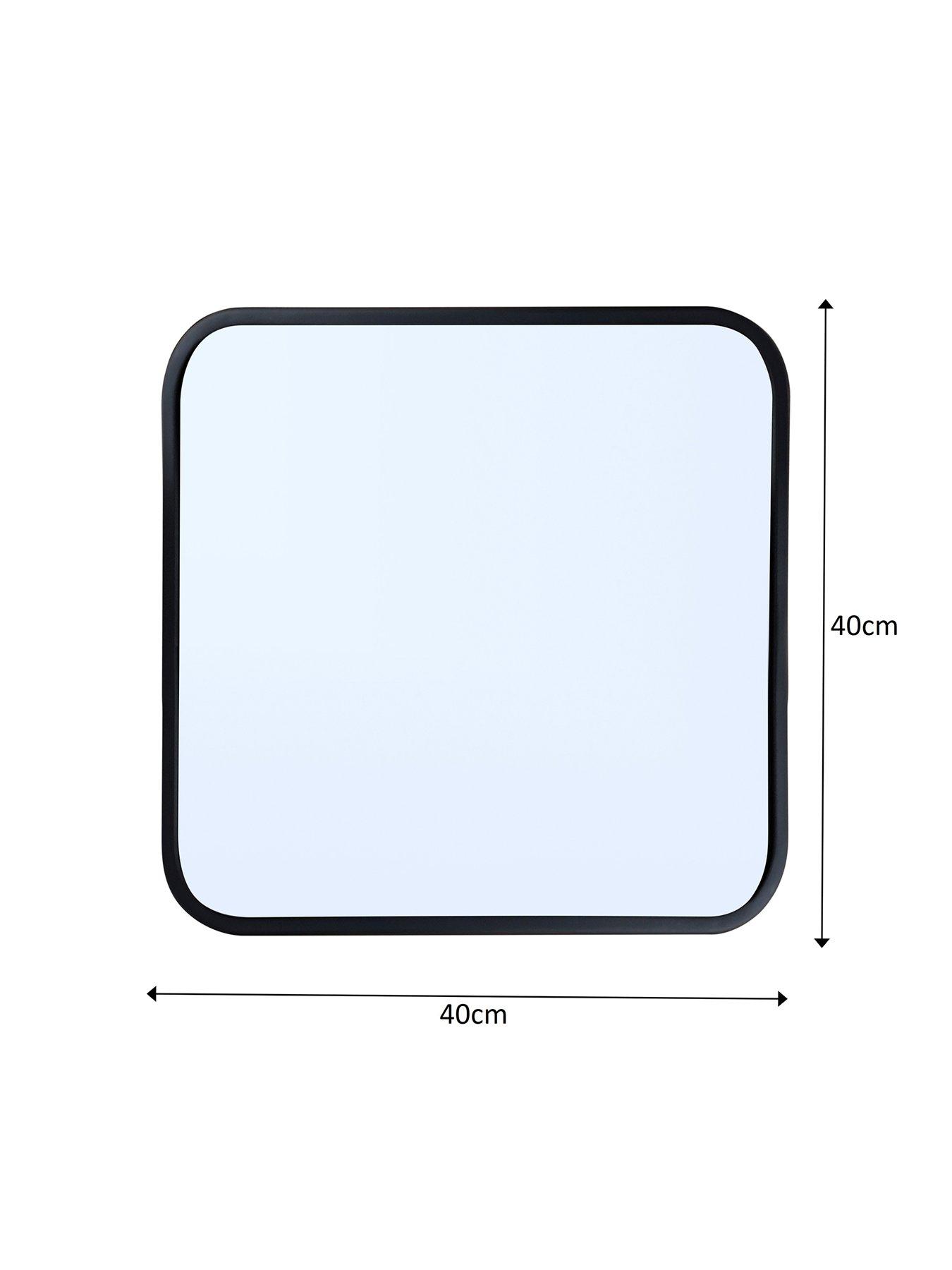 Image 3 of 3 of Showerdrape Shoreditch Square Black Framed Bathroom Mirror 40 x 40cm