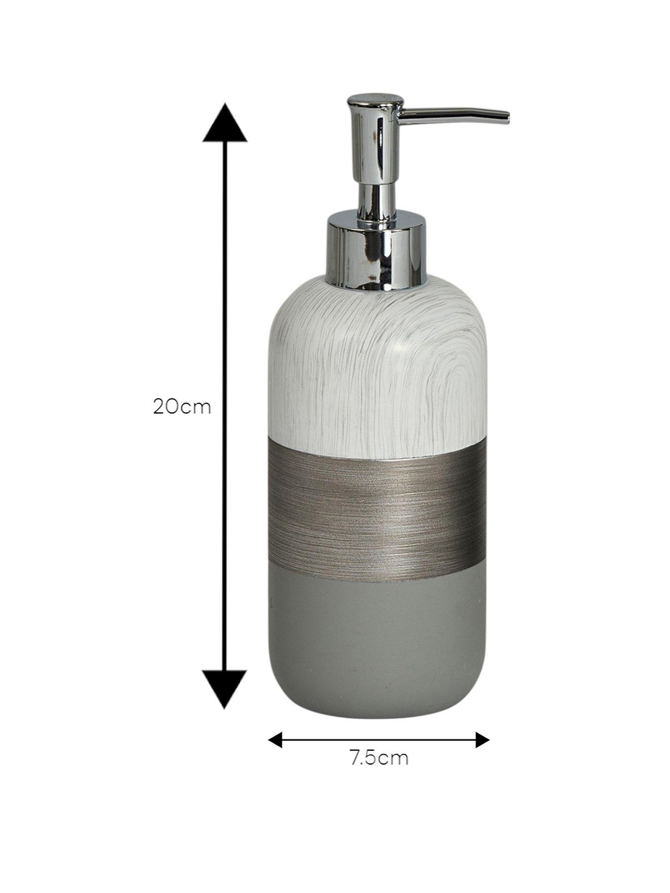 showerdrape-luxe-grey-amp-white-liquid-soap-dispenserstillFront