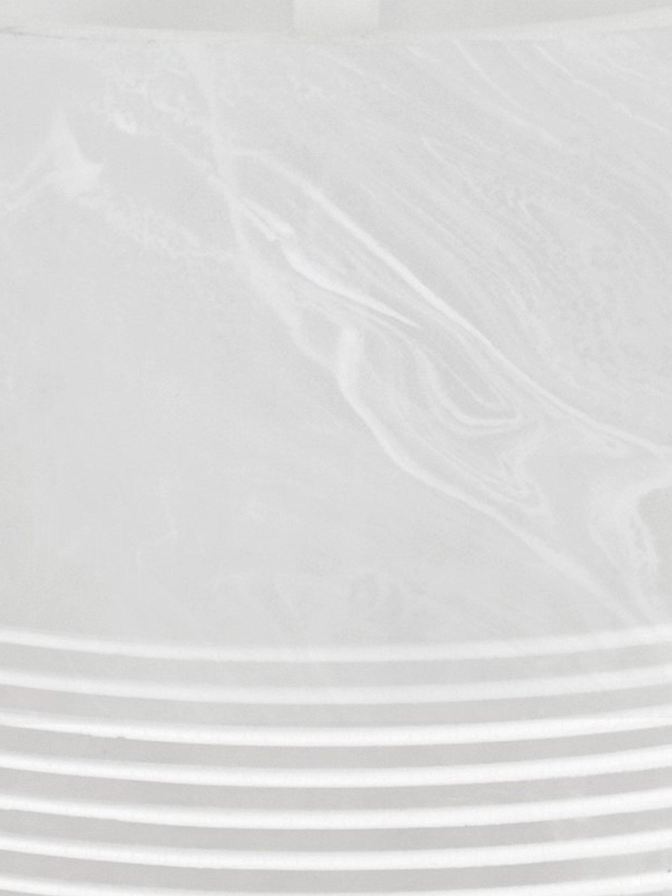 Image 3 of 4 of Showerdrape Bianco Frost Onyx White Striped Toothbrush Holder