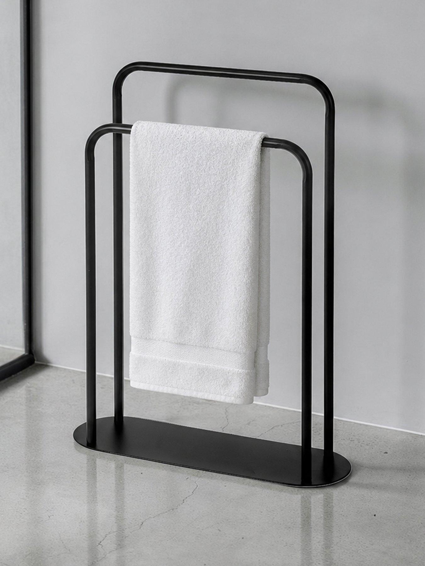 Showerdrape Aspen Towel Stand Black