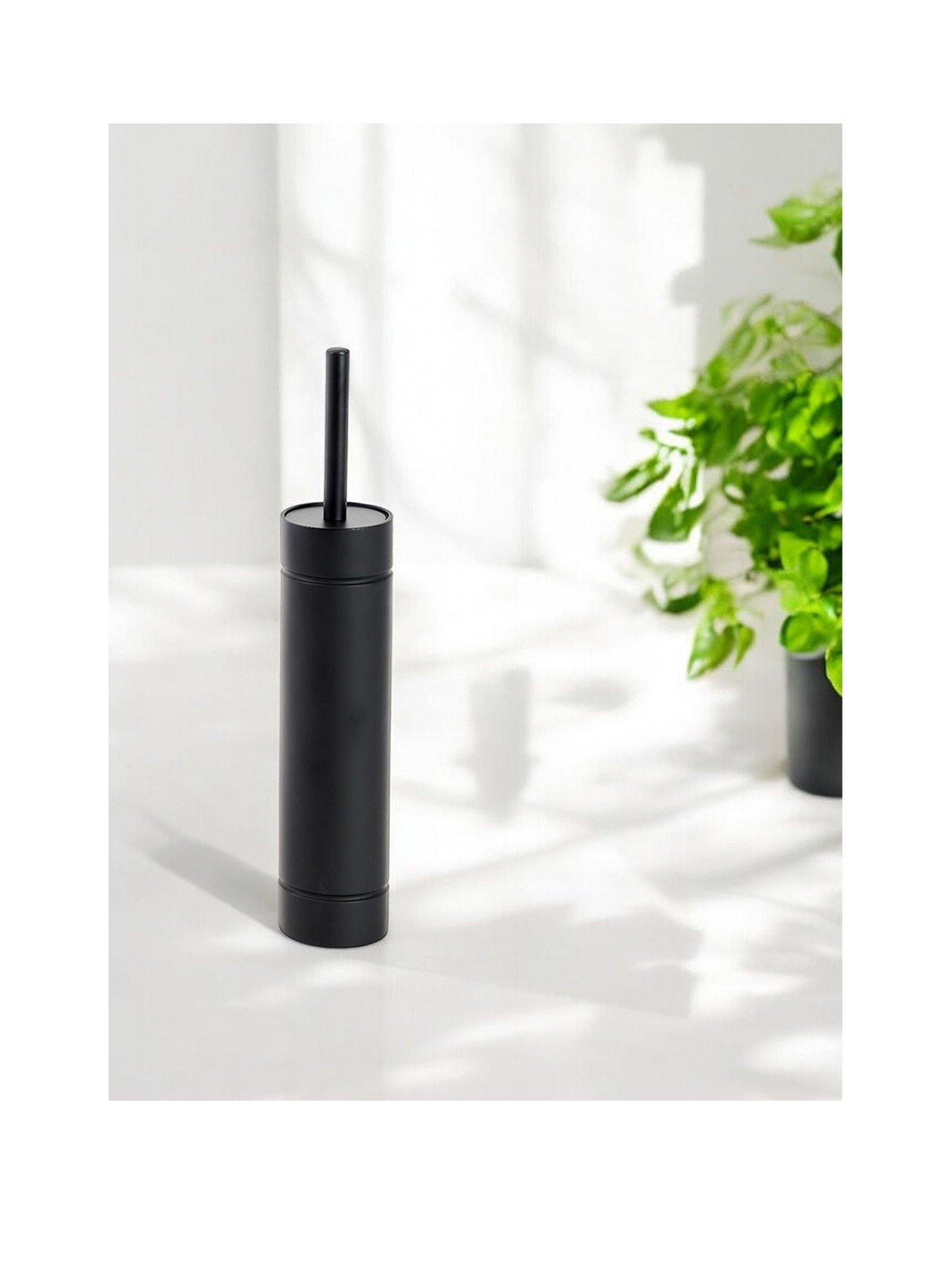 Showerdrape Draco Black Slimline Toilet Brush  &  Holder