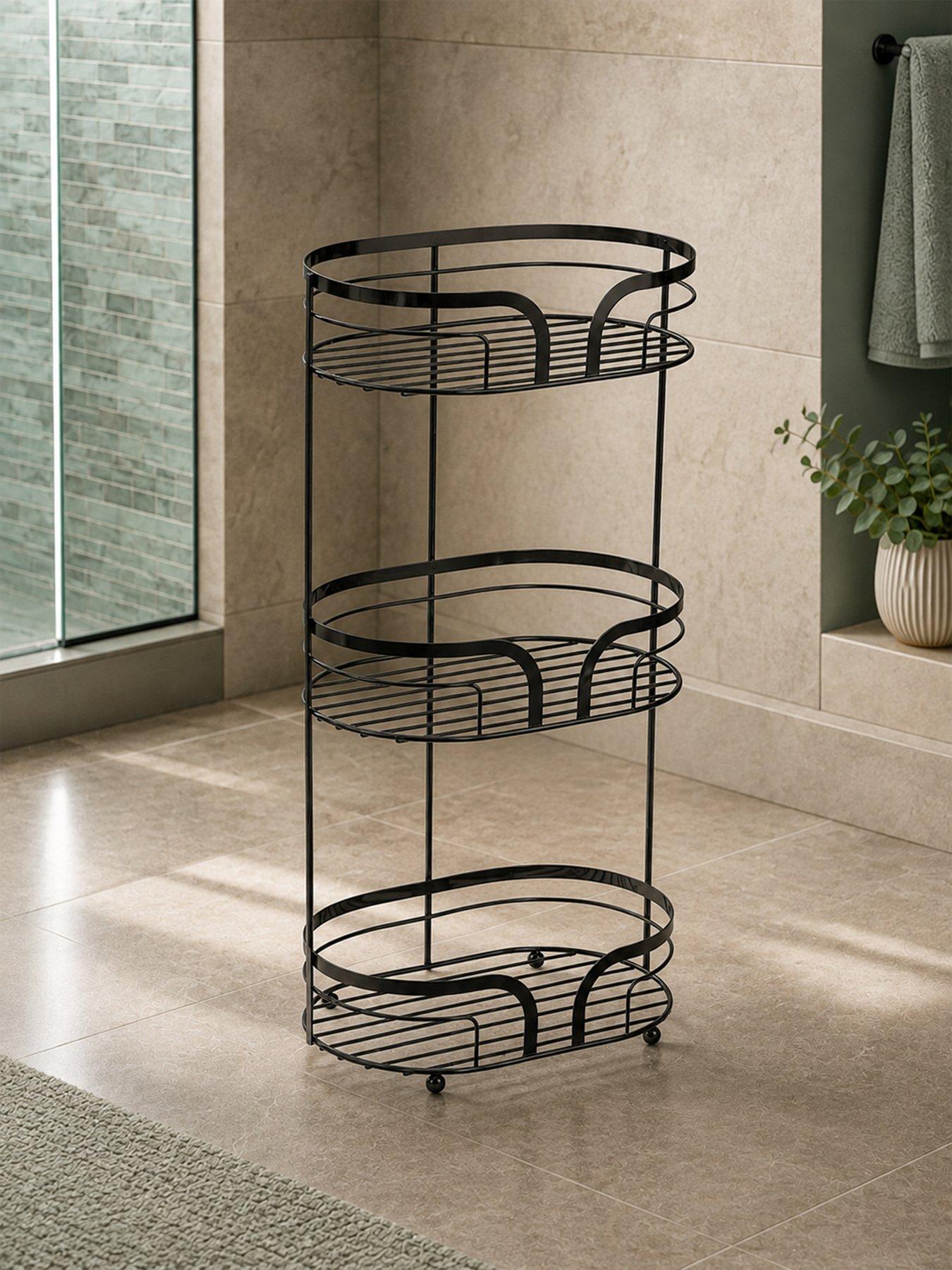 showerdrape-dante-bathroom-storage-floor-caddy-black