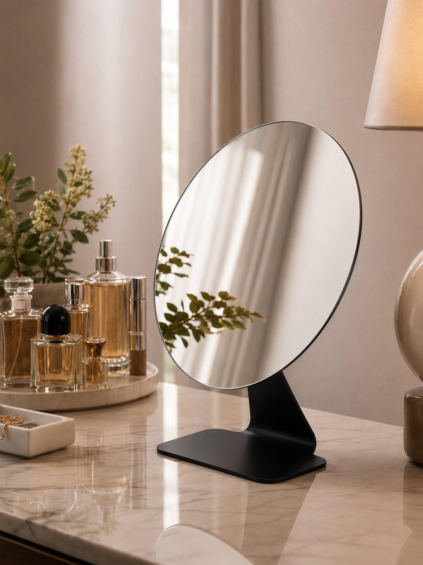 Showerdrape Corus Black Cosmetic Make up Vanity Mirror