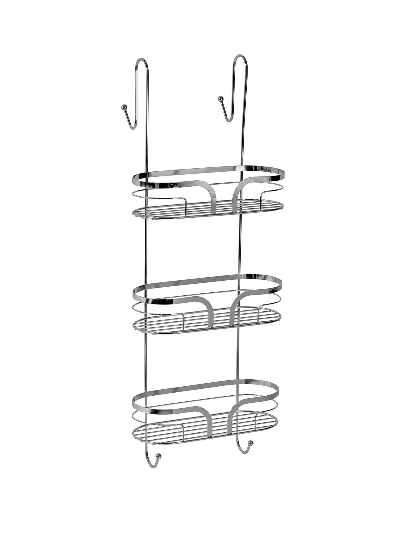 showerdrape-dante-3-tier-shower-caddy-chromefront