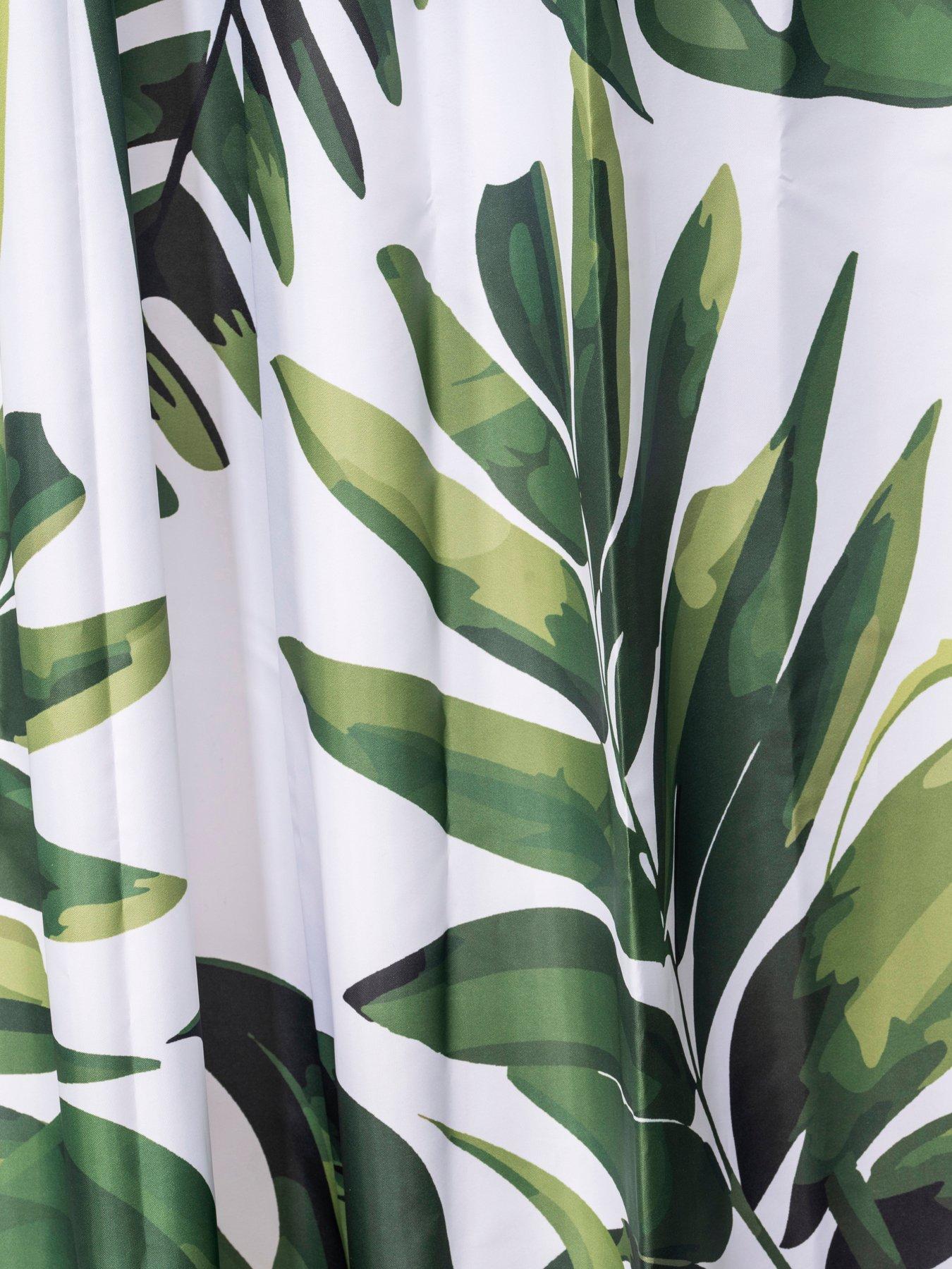 croydex-green-botanical-machine-washable-shower-curtainback