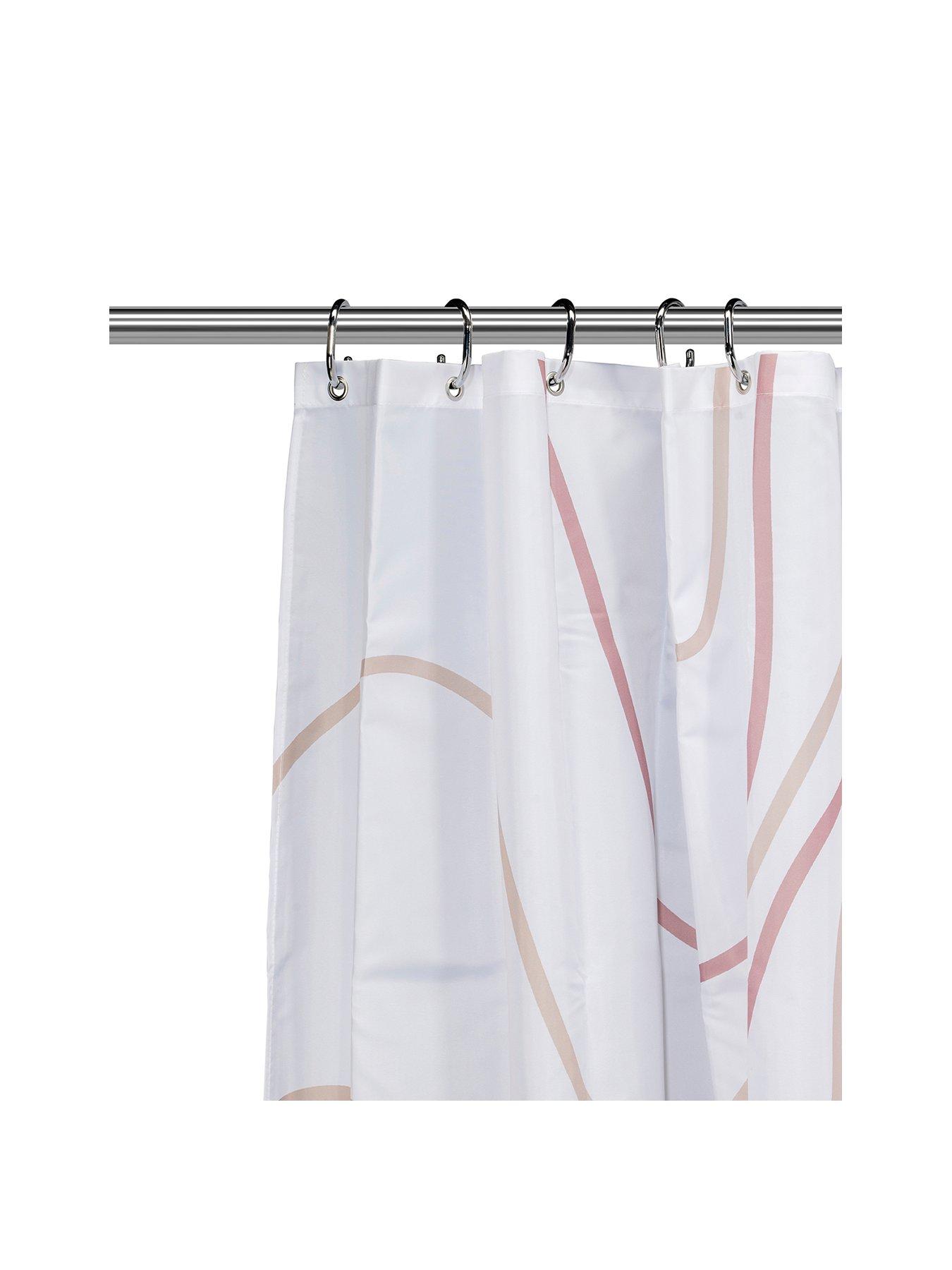 croydex-pink-swirl-machine-washable-shower-curtainstillFront