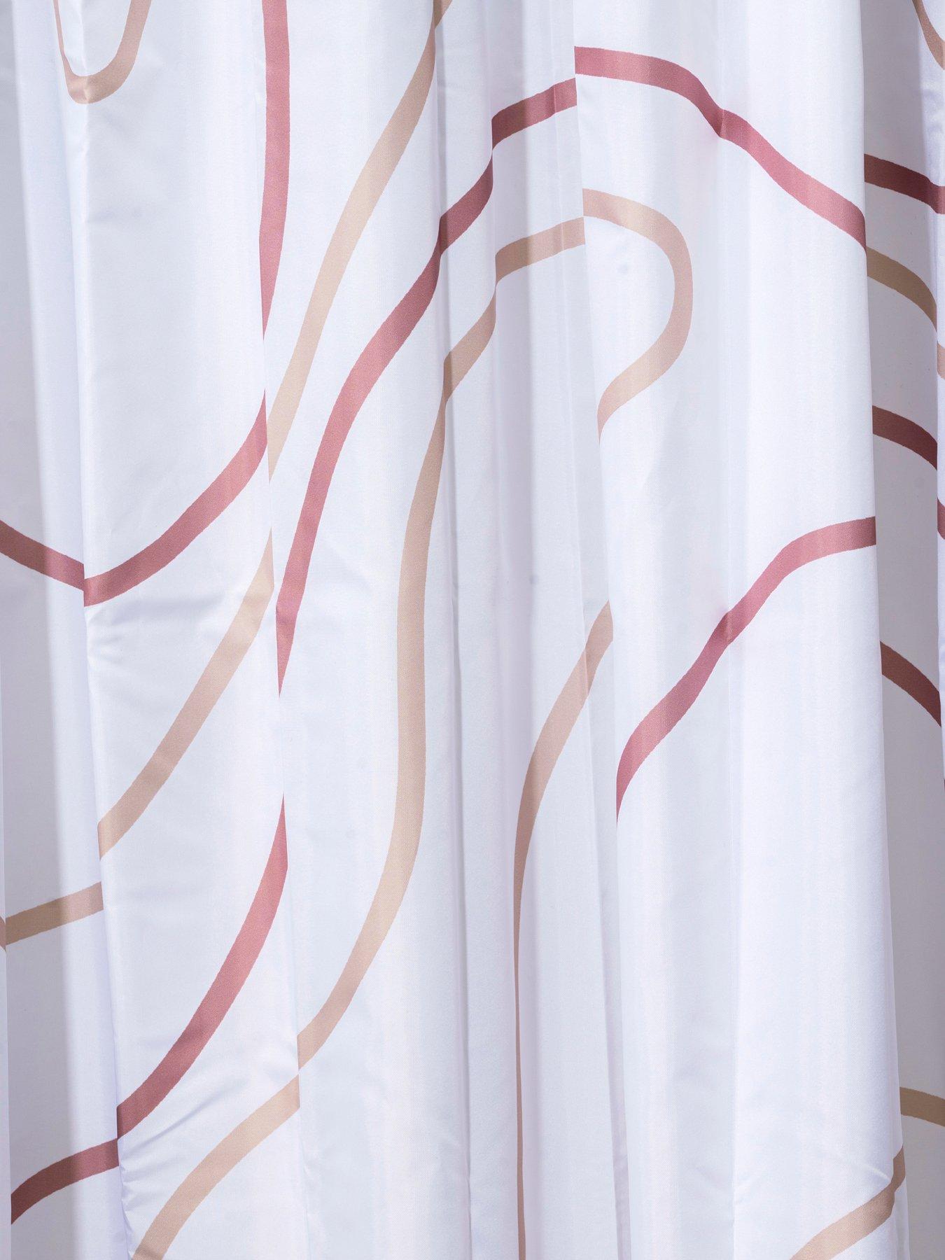 croydex-pink-swirl-machine-washable-shower-curtainback