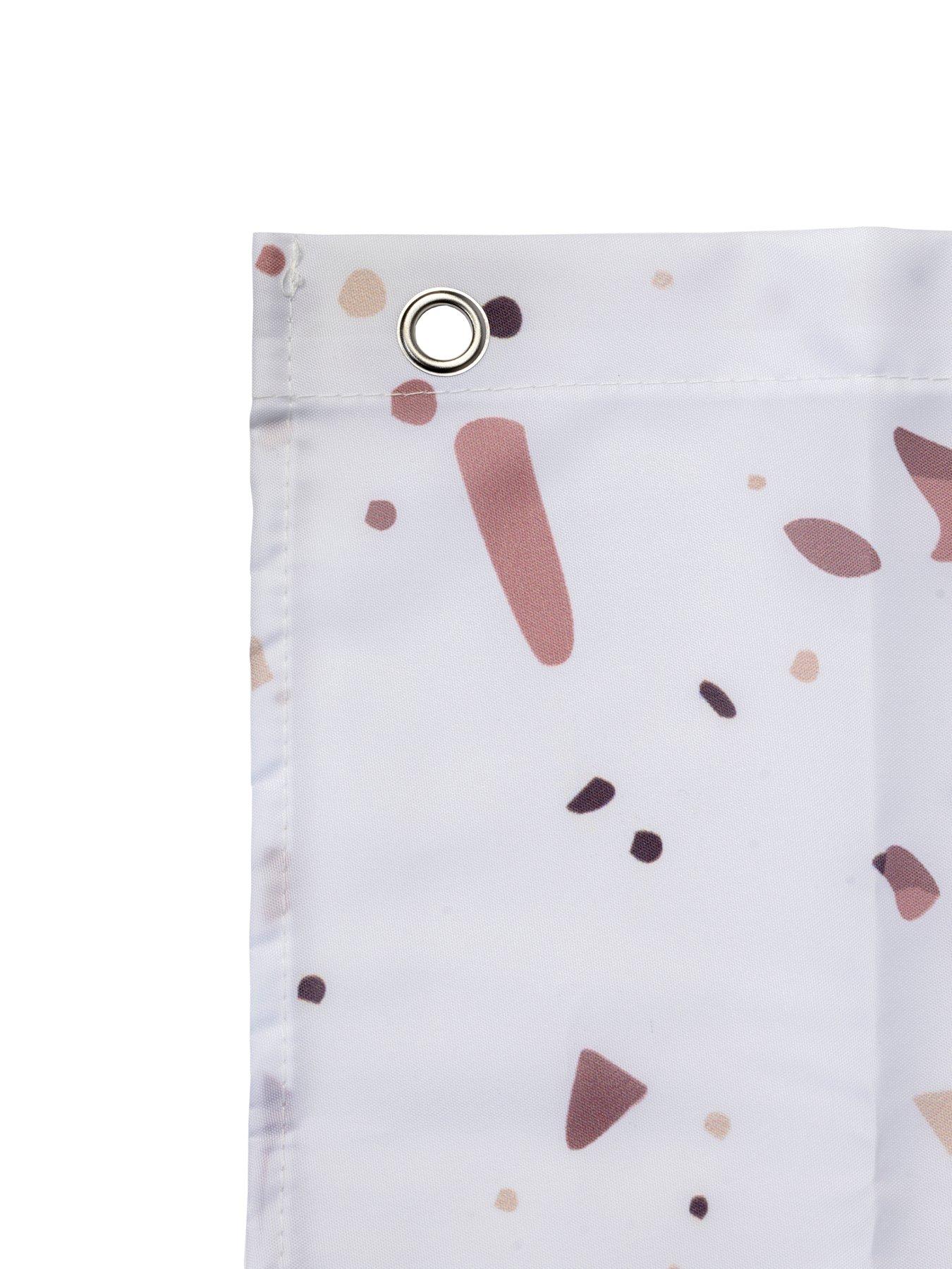 croydex-pink-terrazzo-machine-washable-shower-curtainoutfit