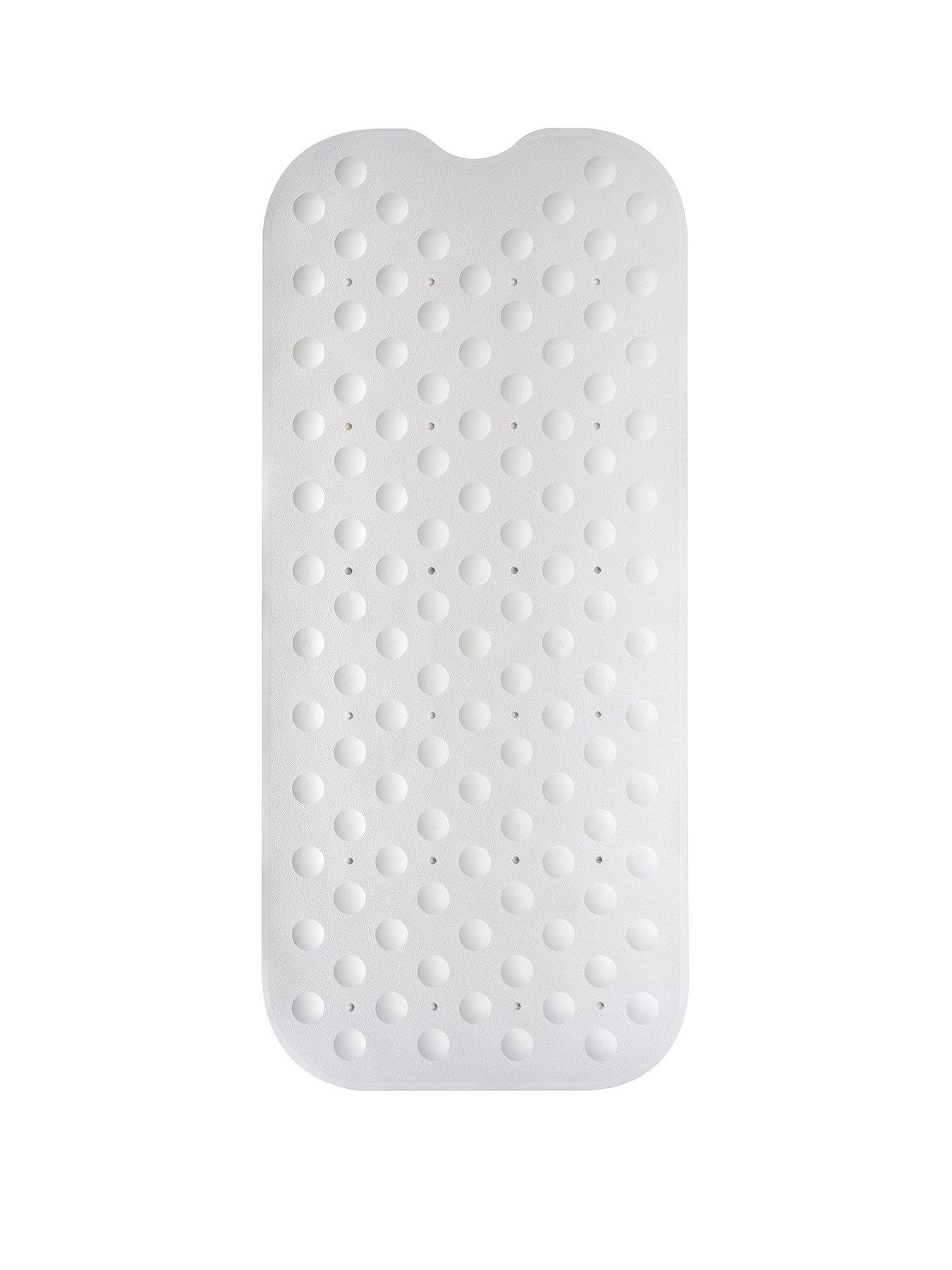Image 2 of 4 of Showerdrape Orbit White Extra Long Anti Slip Bath Mat 90cm x 40cm