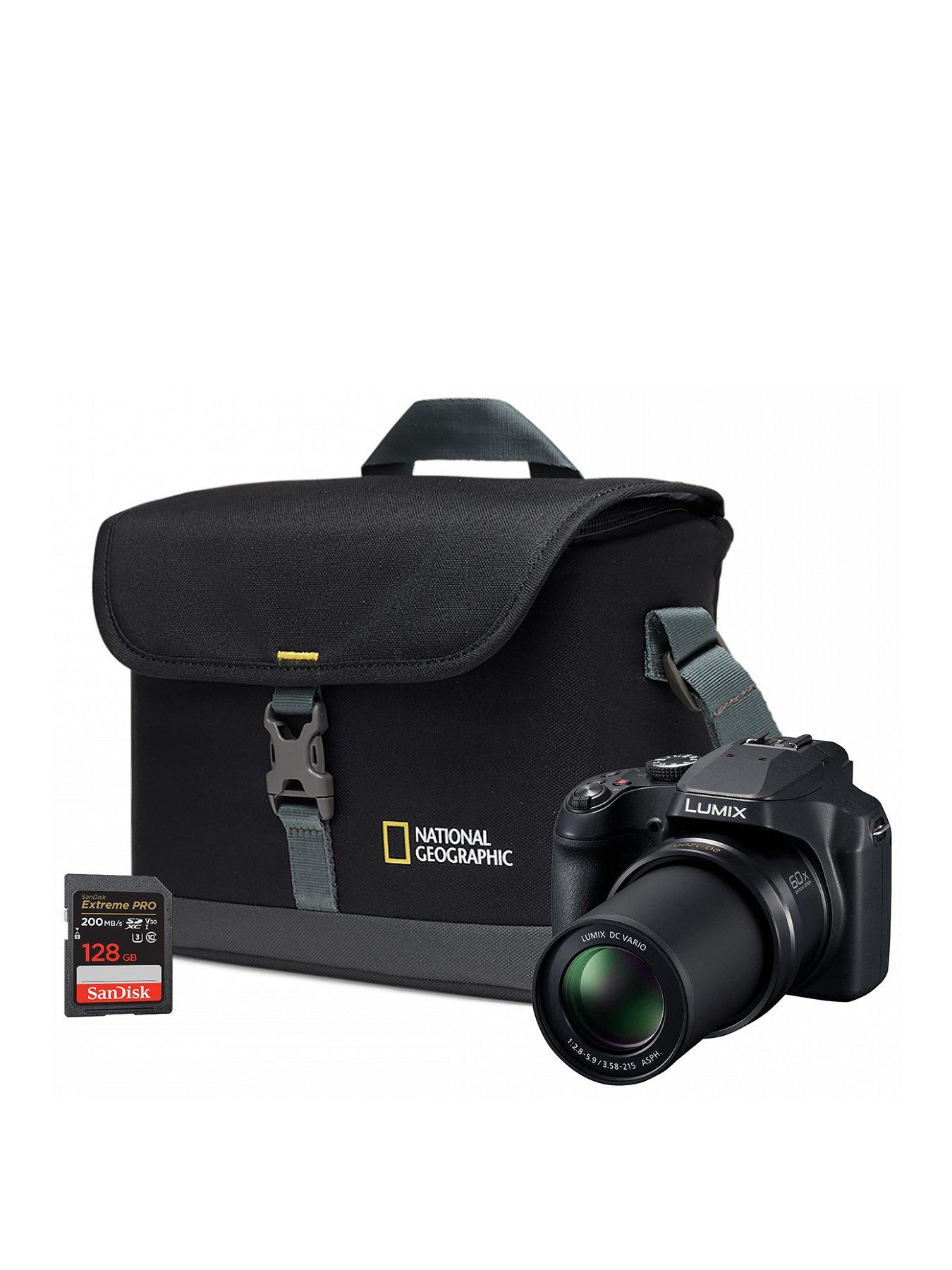 undefined Panasonic DMC-FZ82D Camera Black + Sandisk 128GB SD Card + System Bag