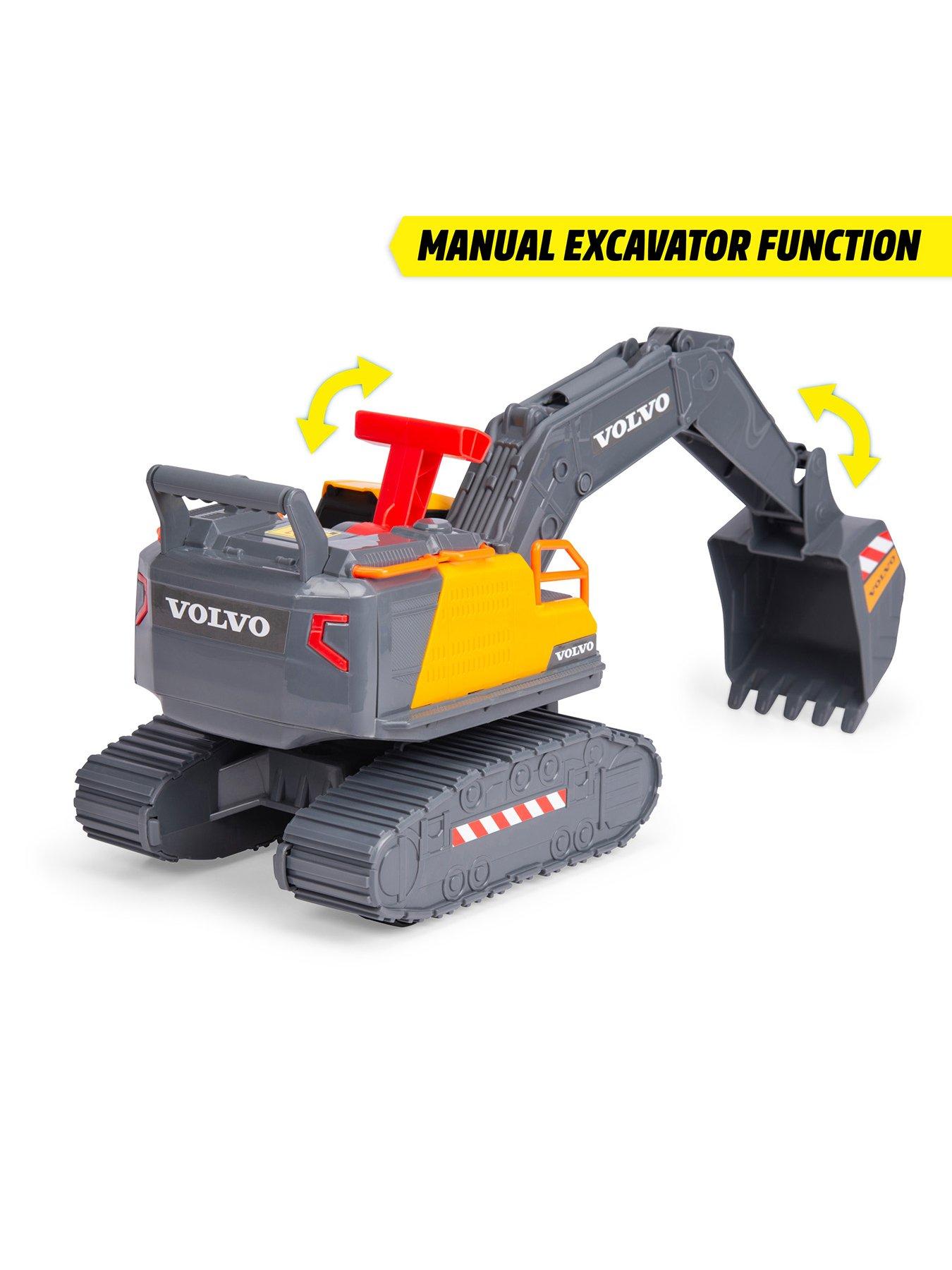 Dickie Toys – Chargeuse Volvo Wheel Loader – Pelleteuse Miniature 23 Cm – Sons Et Lumières – Benne Manuelle – Véhicule Chantier Libre – Dès 3 Ans
