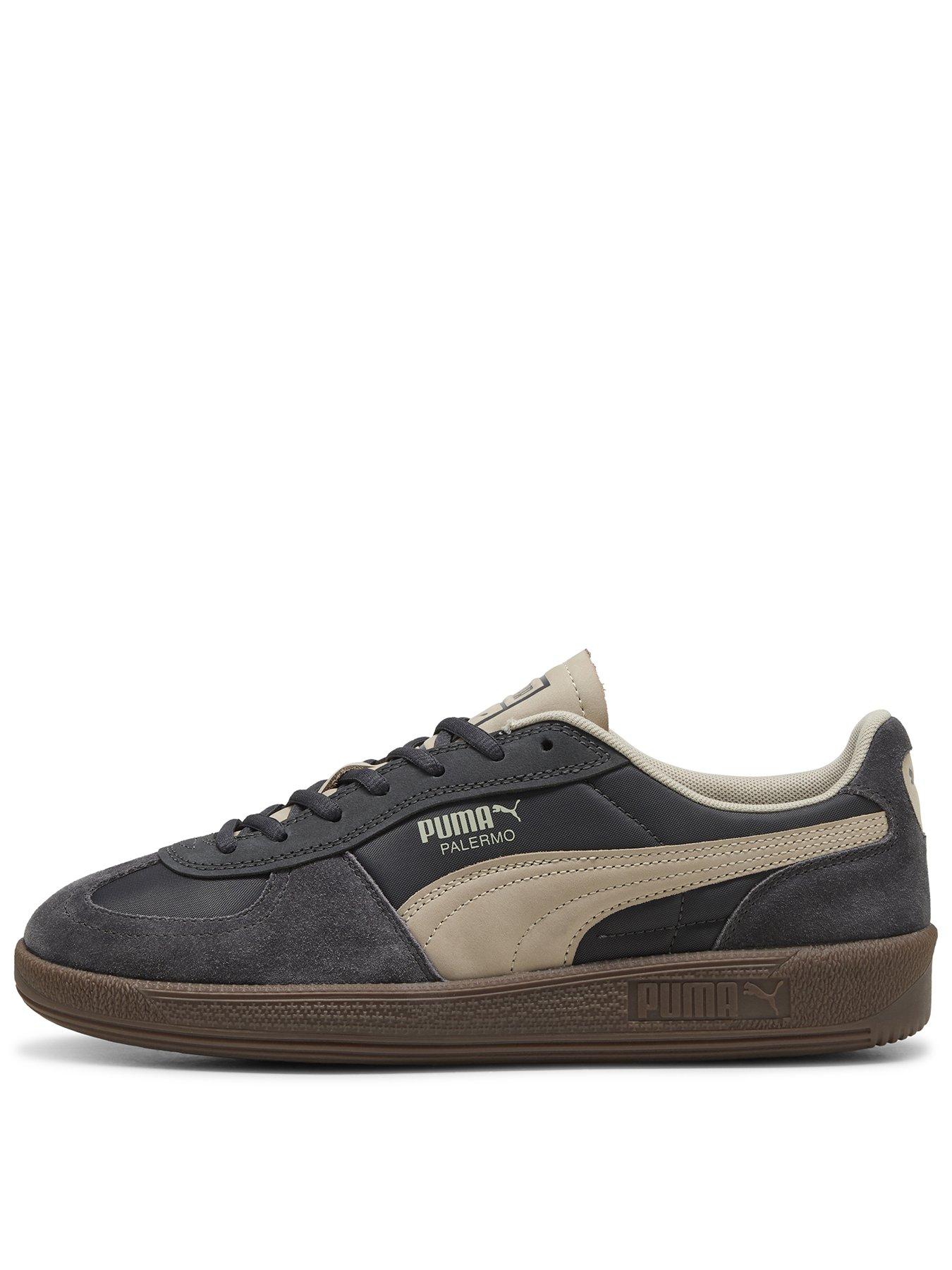 Puma Unisex Palermo Tongue Trainers - Grey