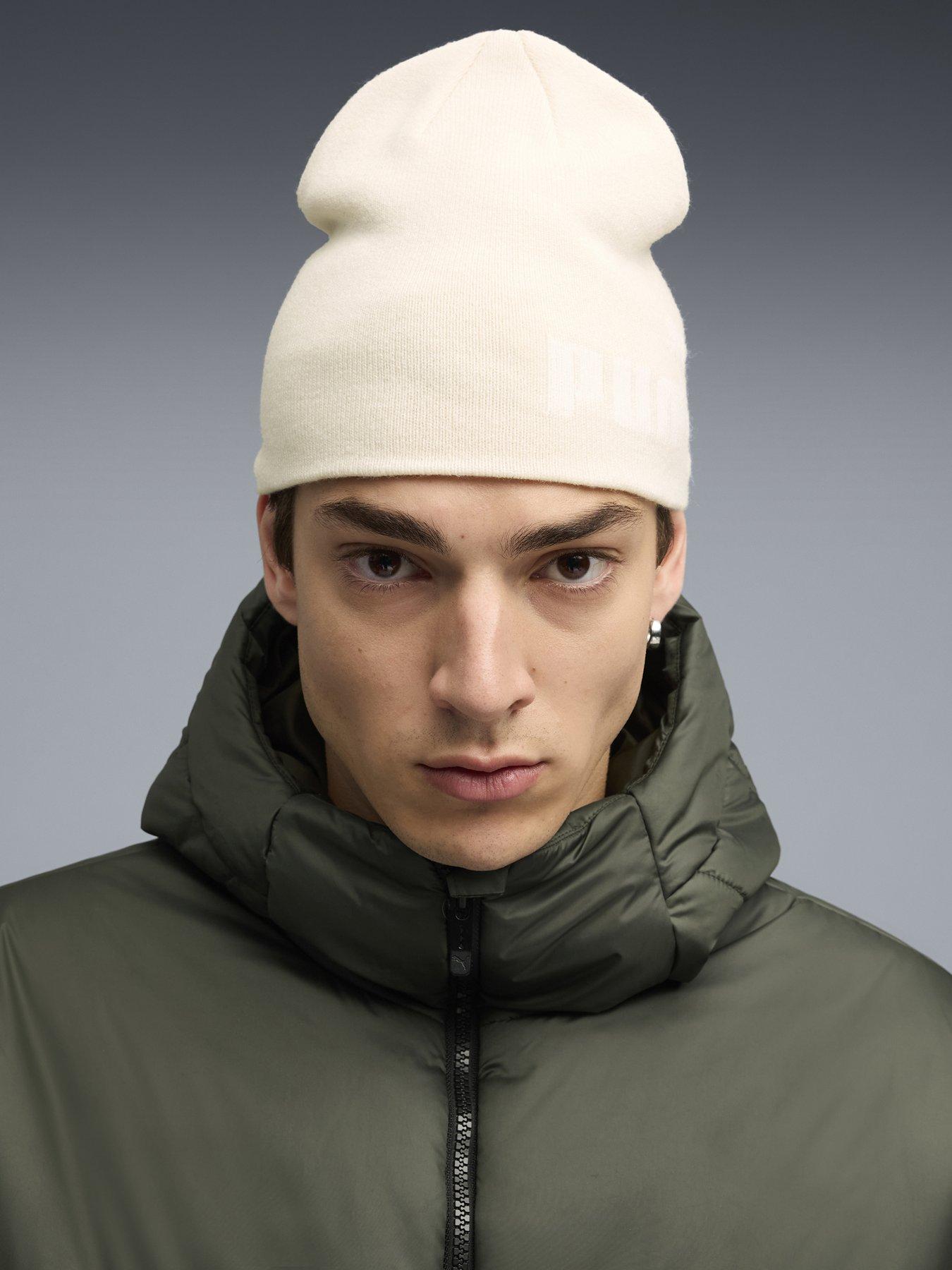Puma Essentials Mid Crown Cuffless Beanie - Beige
