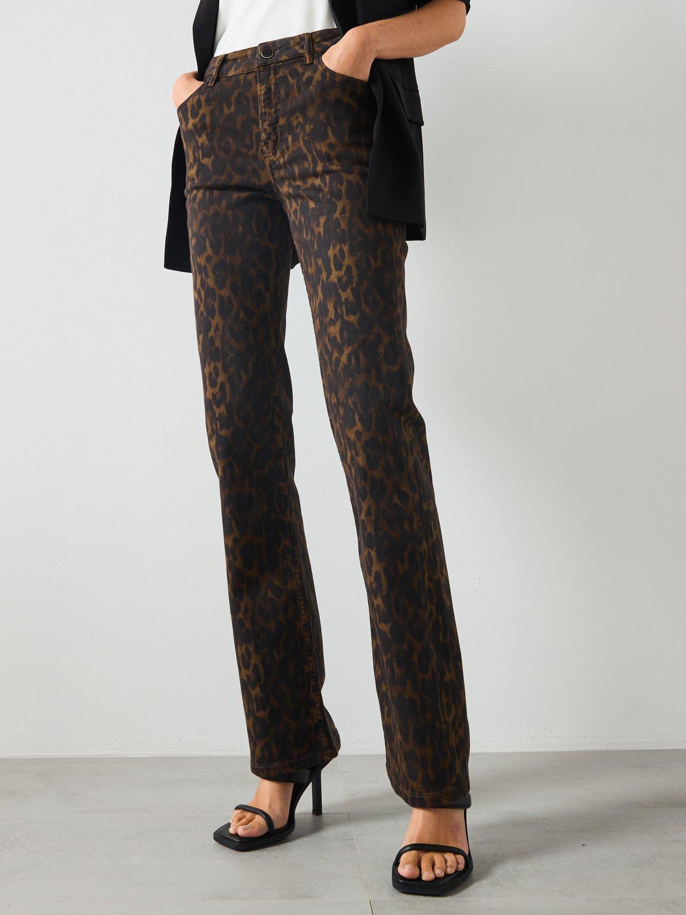 AllSaints Haldan Slim Bootcut Jeans - Dark Brown