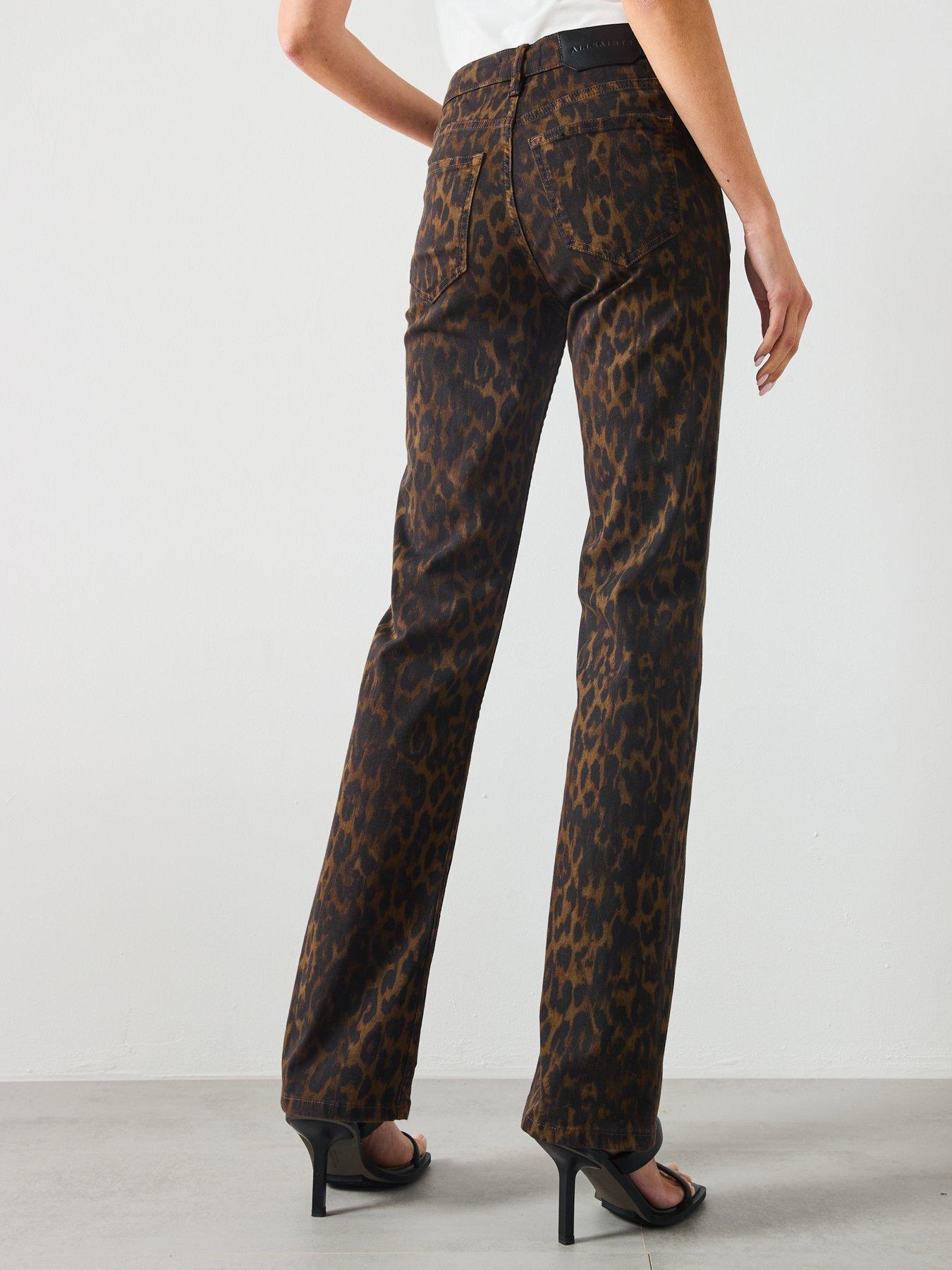 allsaints-haldan-slim-bootcut-jeans-dark-brownstillFront