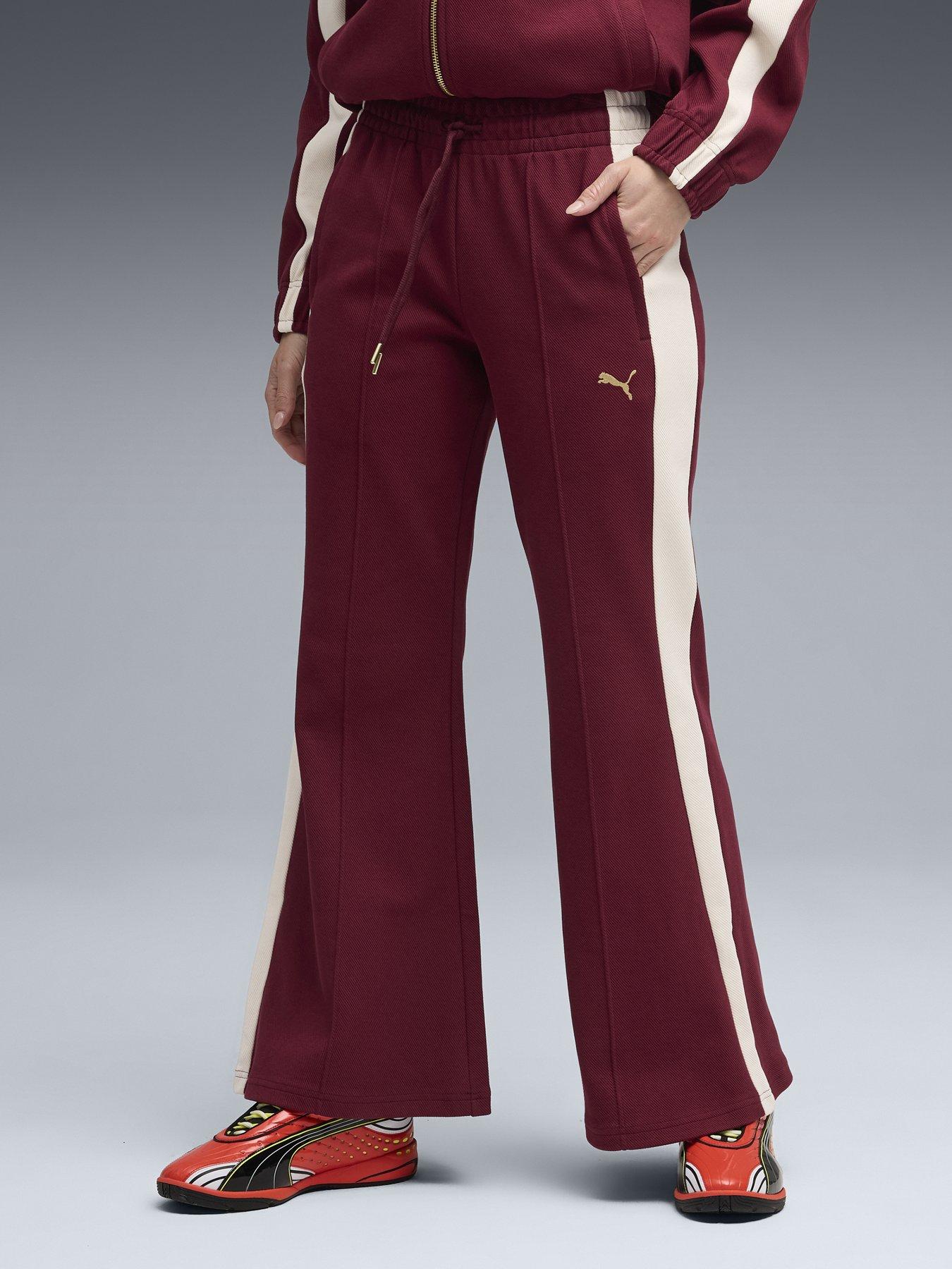 puma-womens-t7-flared-pants-red