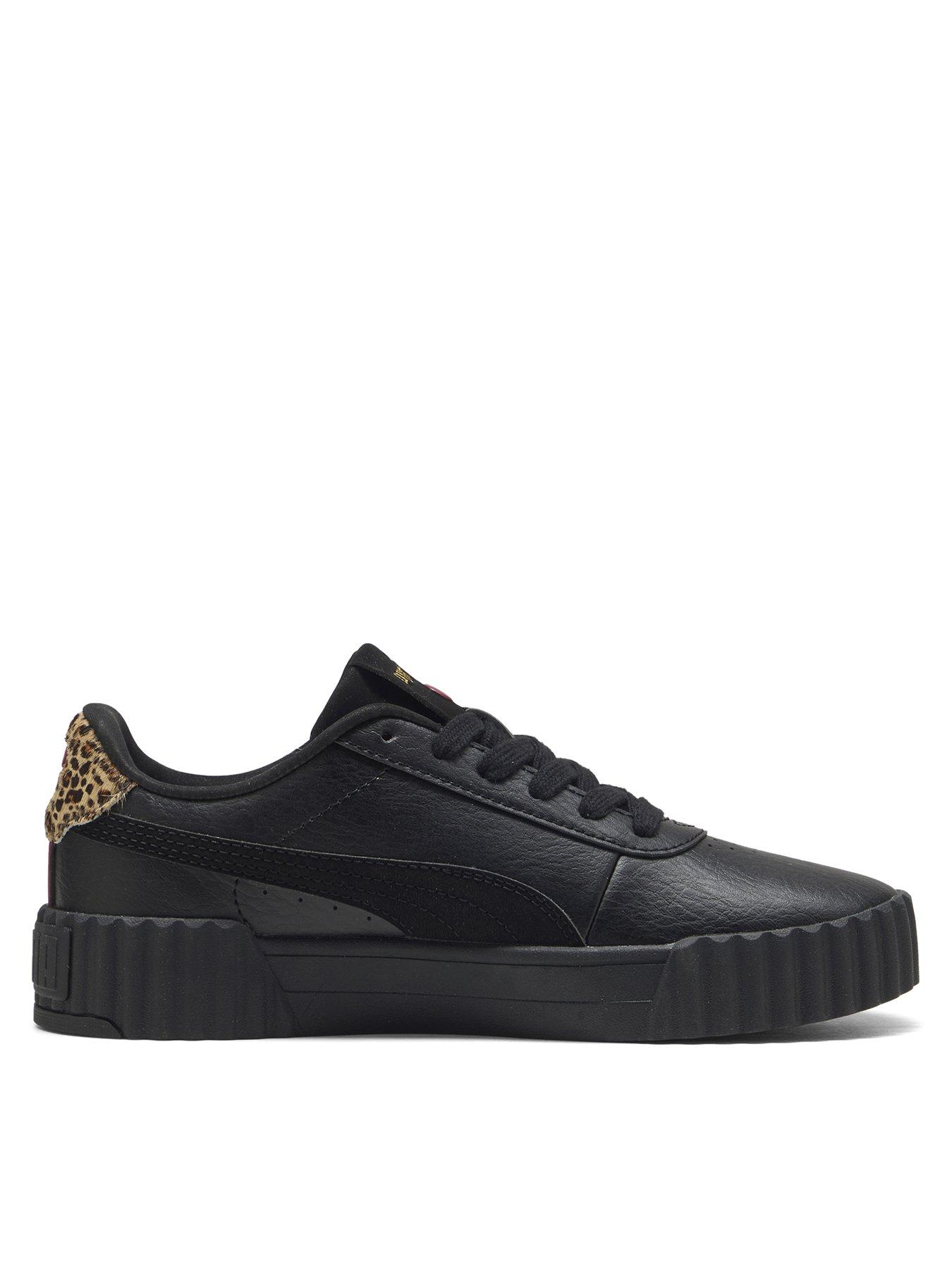 Puma Women's Carina 3.0 Animal Flair Trainers - Black