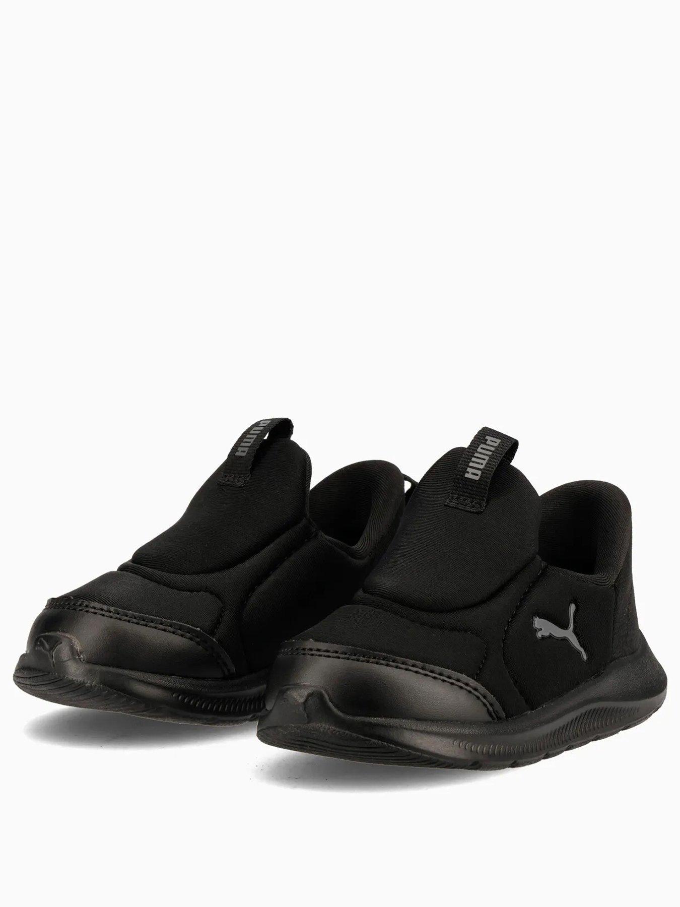 puma-infant-unisex-fun-racer-2-sliptech-blackstillFront