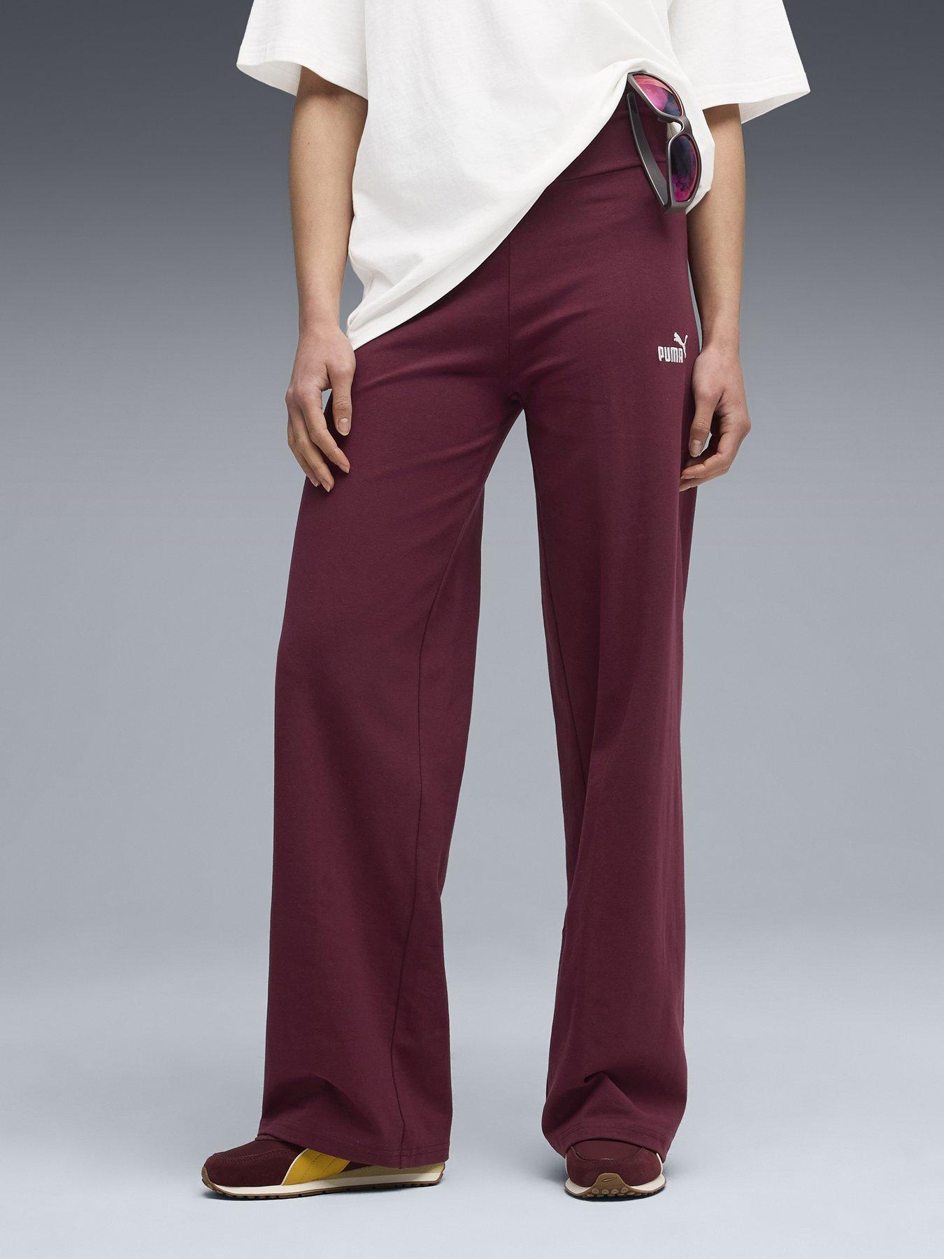 puma-ess-small-no-1-logo-high-waist-straight-leggings-red