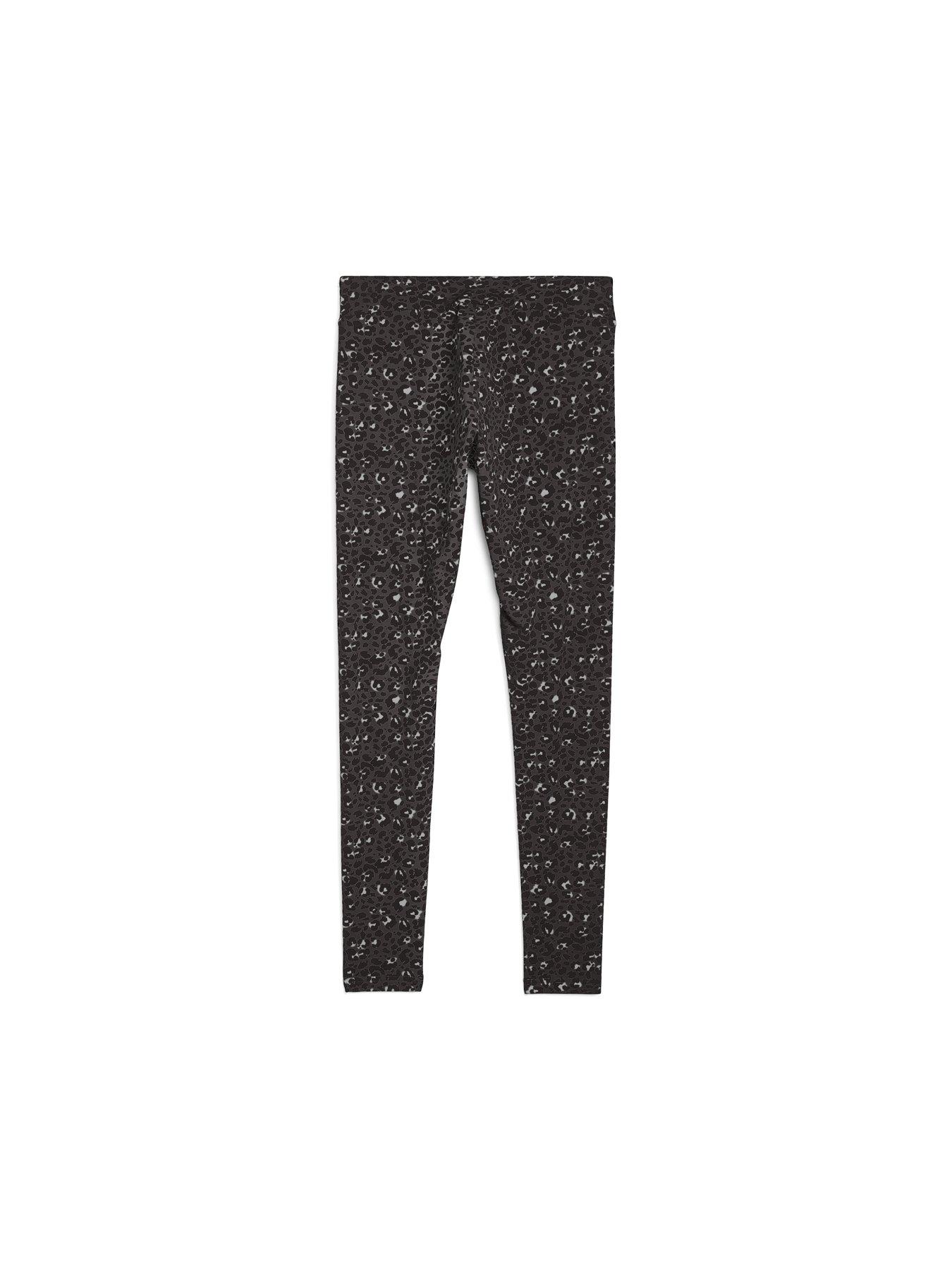Image 5 of 5 of Puma Essentials Graphic Animal Print Leggings - Black
