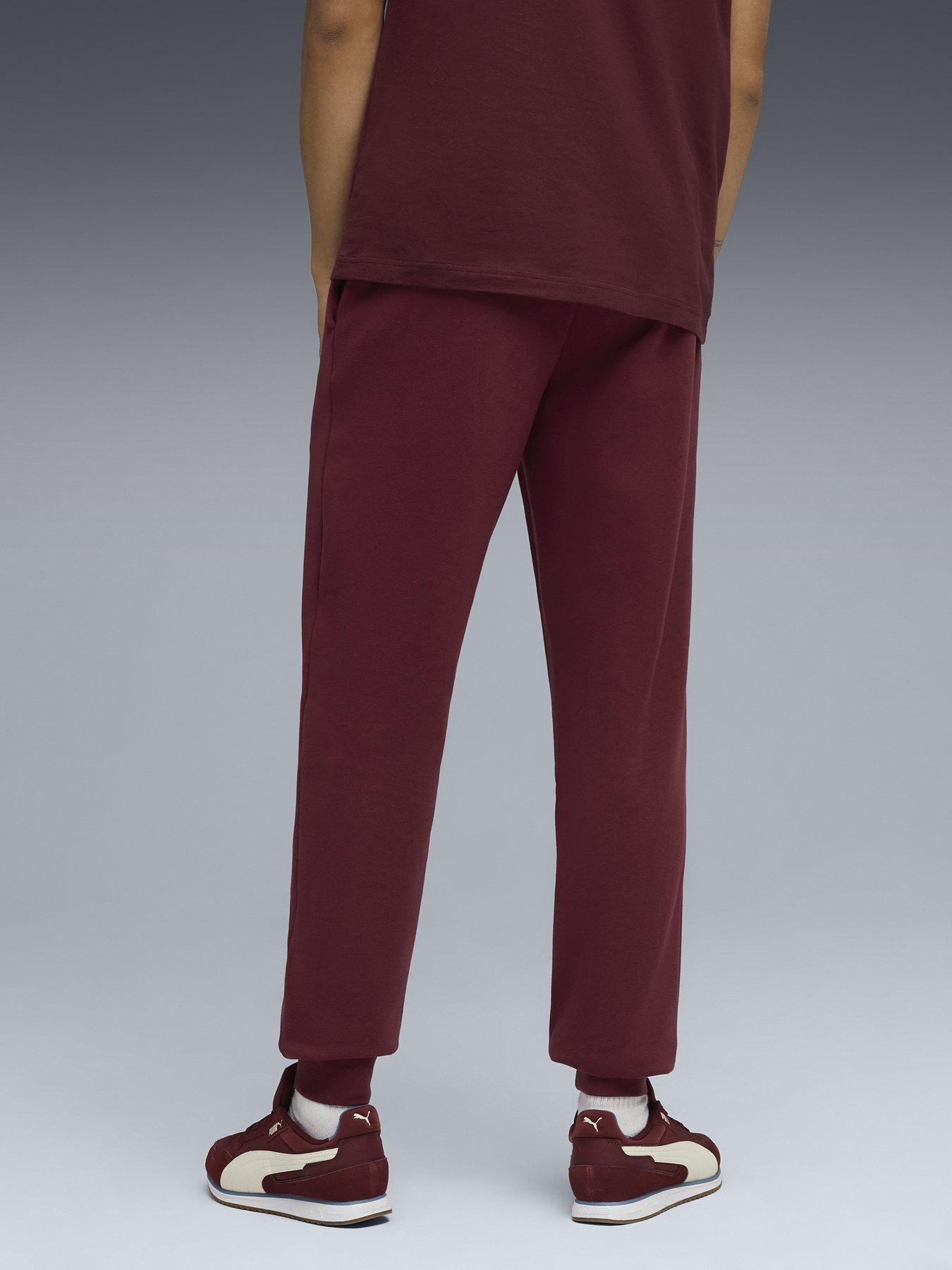 puma-mens-essentials-no-1-logo-sweatpants-fleece-redstillFront