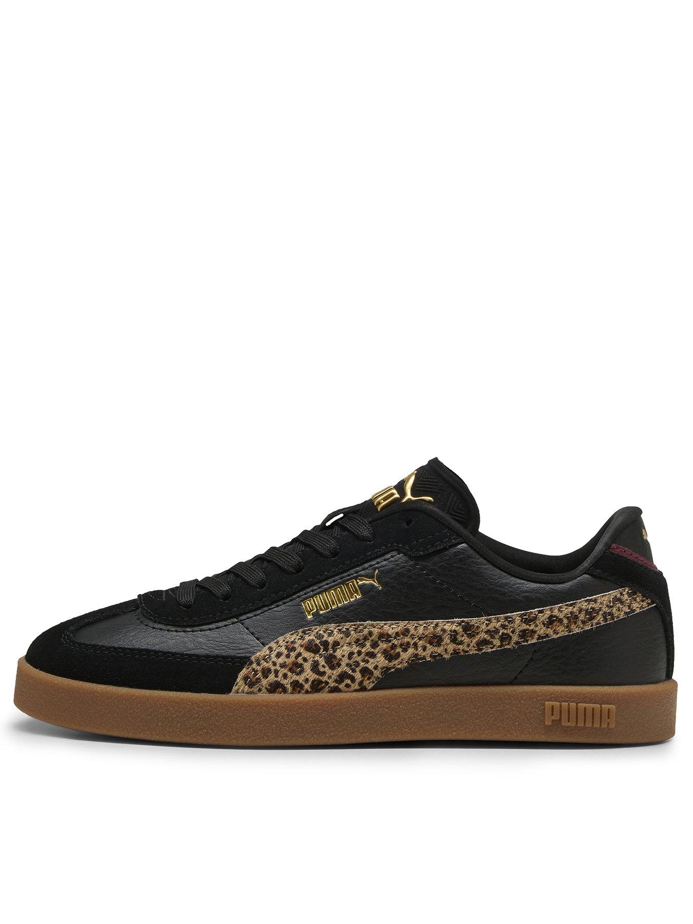 puma-womens-club-ii-era-animal-flair-trainers-black
