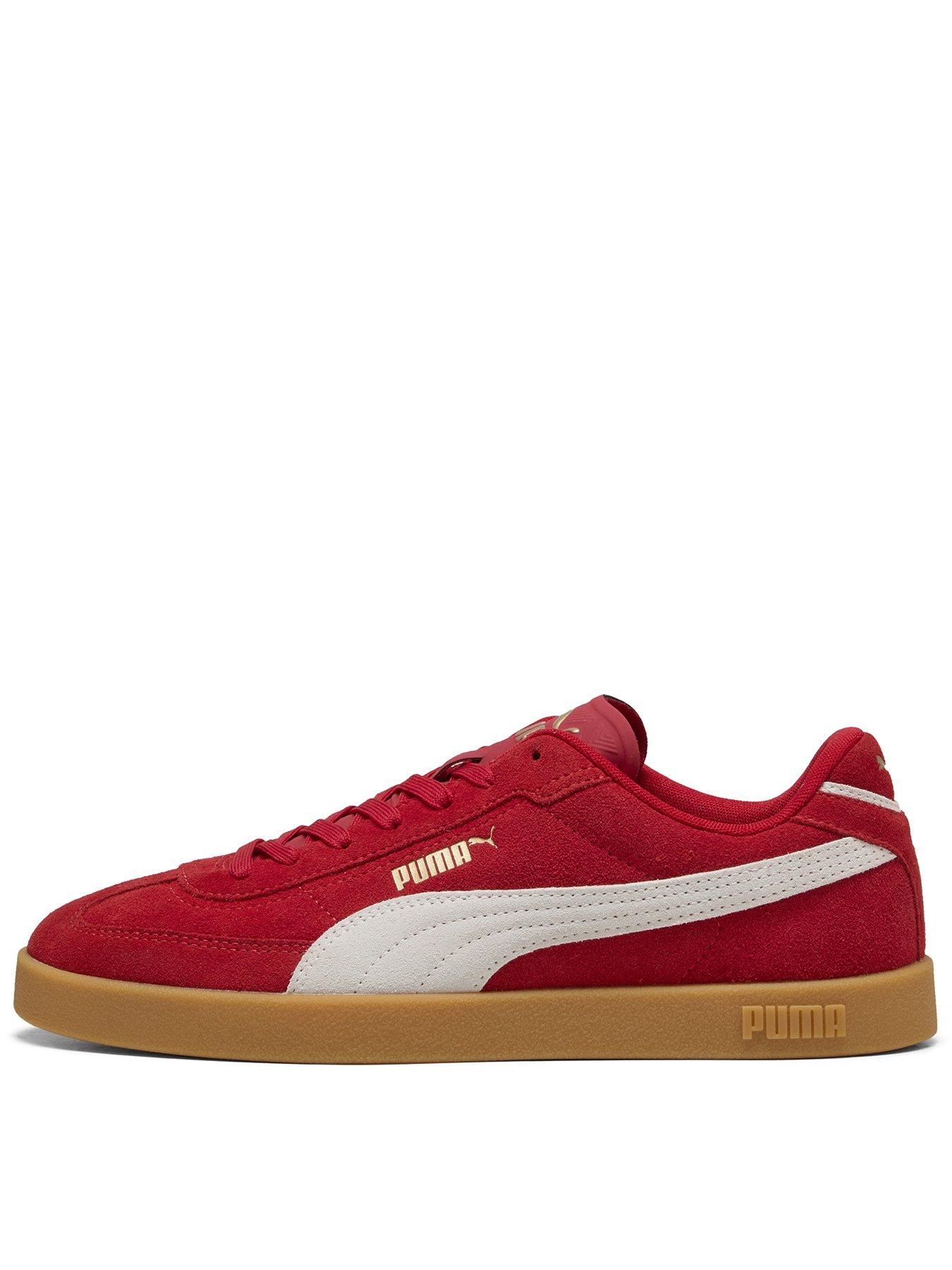puma-womens-club-ii-era-suede-trainers-red