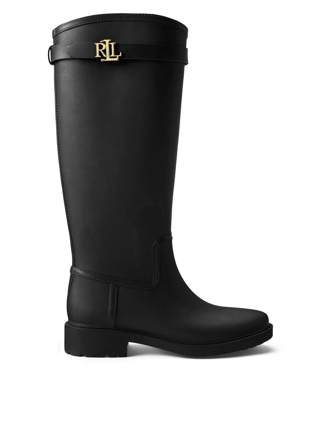 Image 1 of 3 of Lauren by Ralph Lauren Portiah Wellie - Black