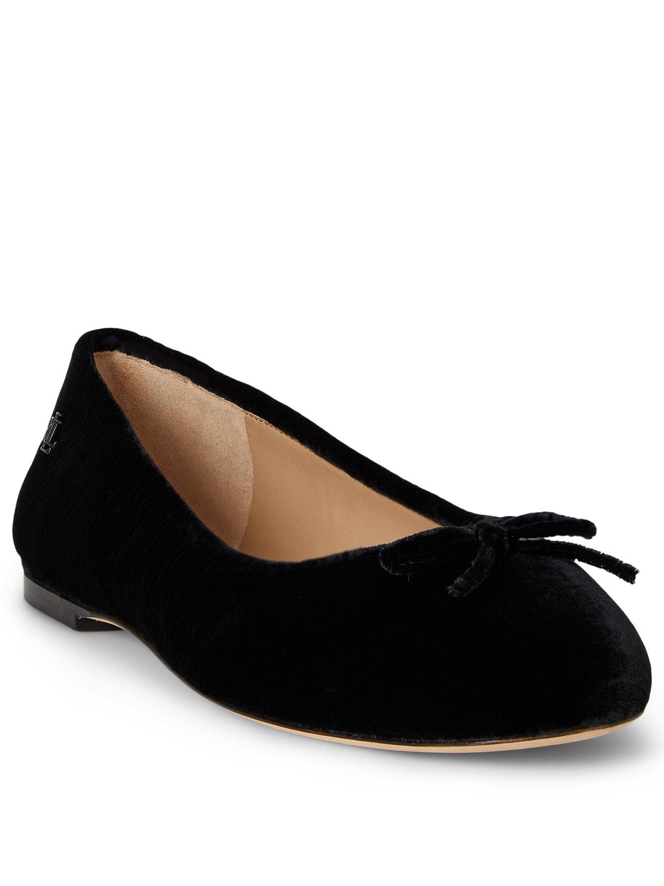 Image 2 of 4 of Lauren by Ralph Lauren Jayna Flat Bellet Shoe - Black