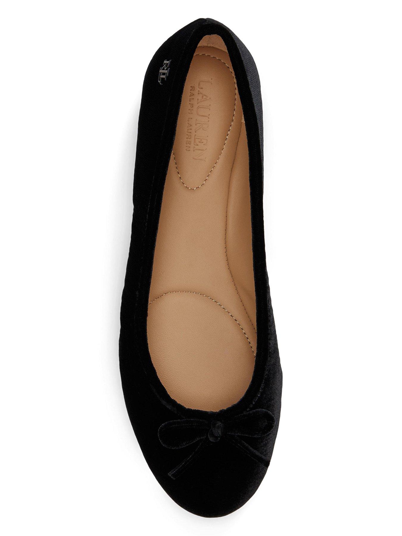Image 4 of 4 of Lauren by Ralph Lauren Jayna Flat Bellet Shoe - Black