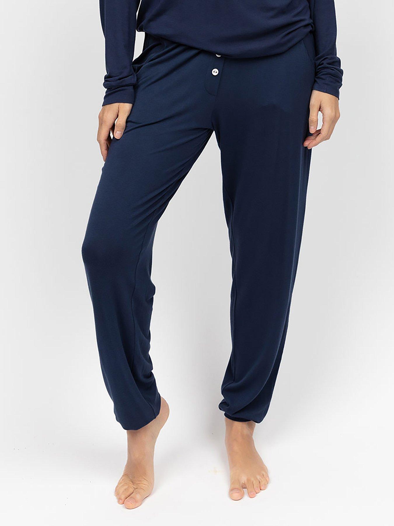 Cyberjammies Marina Navy Jersey Pyjama Bottoms - Navy