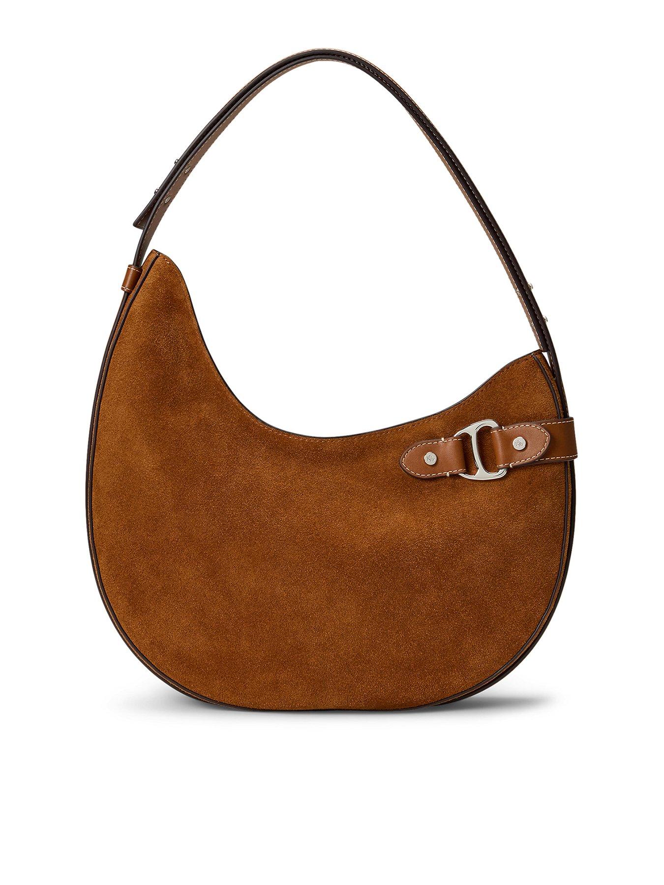 Lauren by Ralph Lauren Large Shoulder Hobo Bag - Lauren Tan
