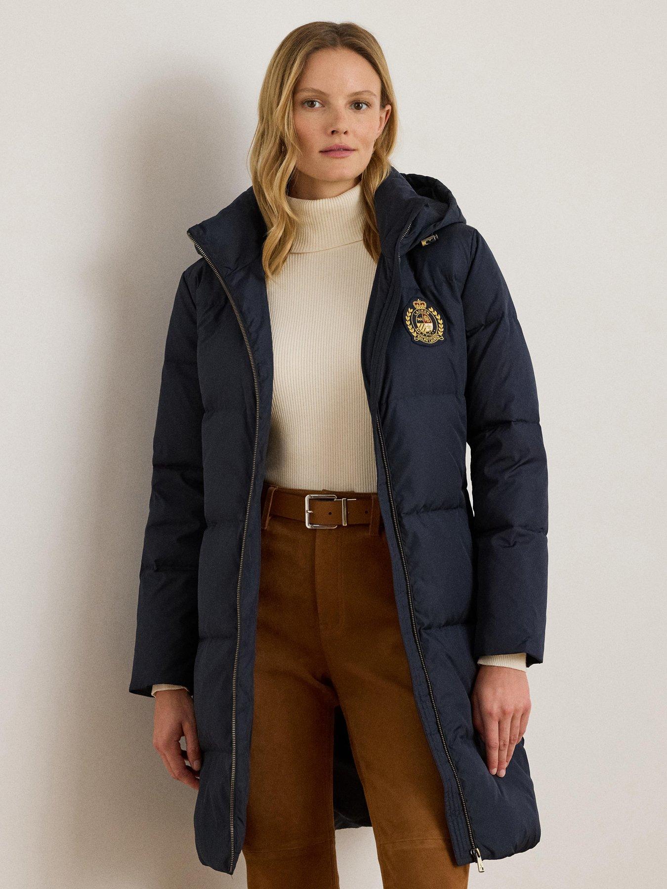 Lauren by Ralph Lauren Padded Puffer Coat - Navy Blue