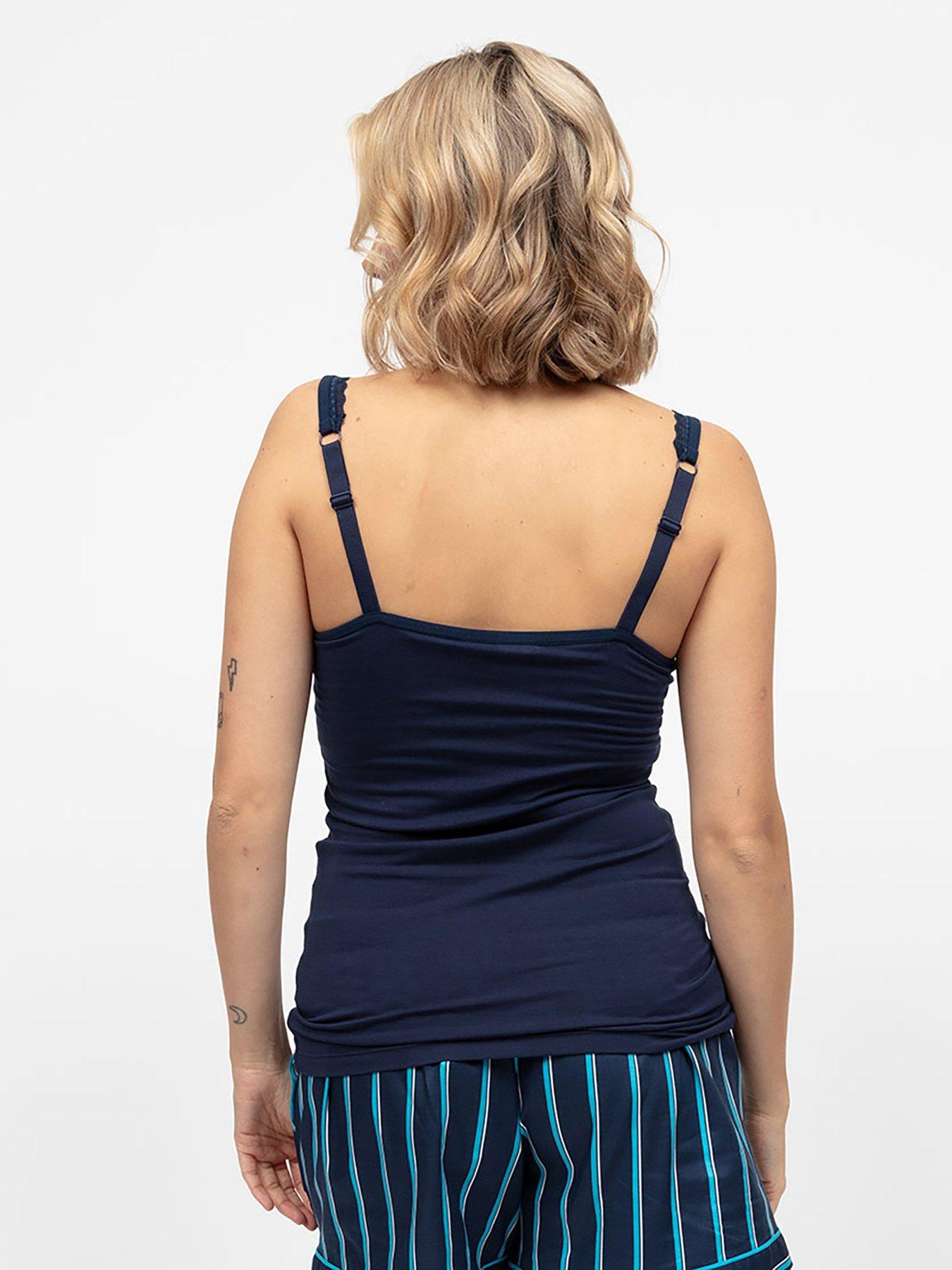 Image 2 of 4 of Cyberjammies Marina Navy Jersey Hidden Support Vest - Navy - Blue
