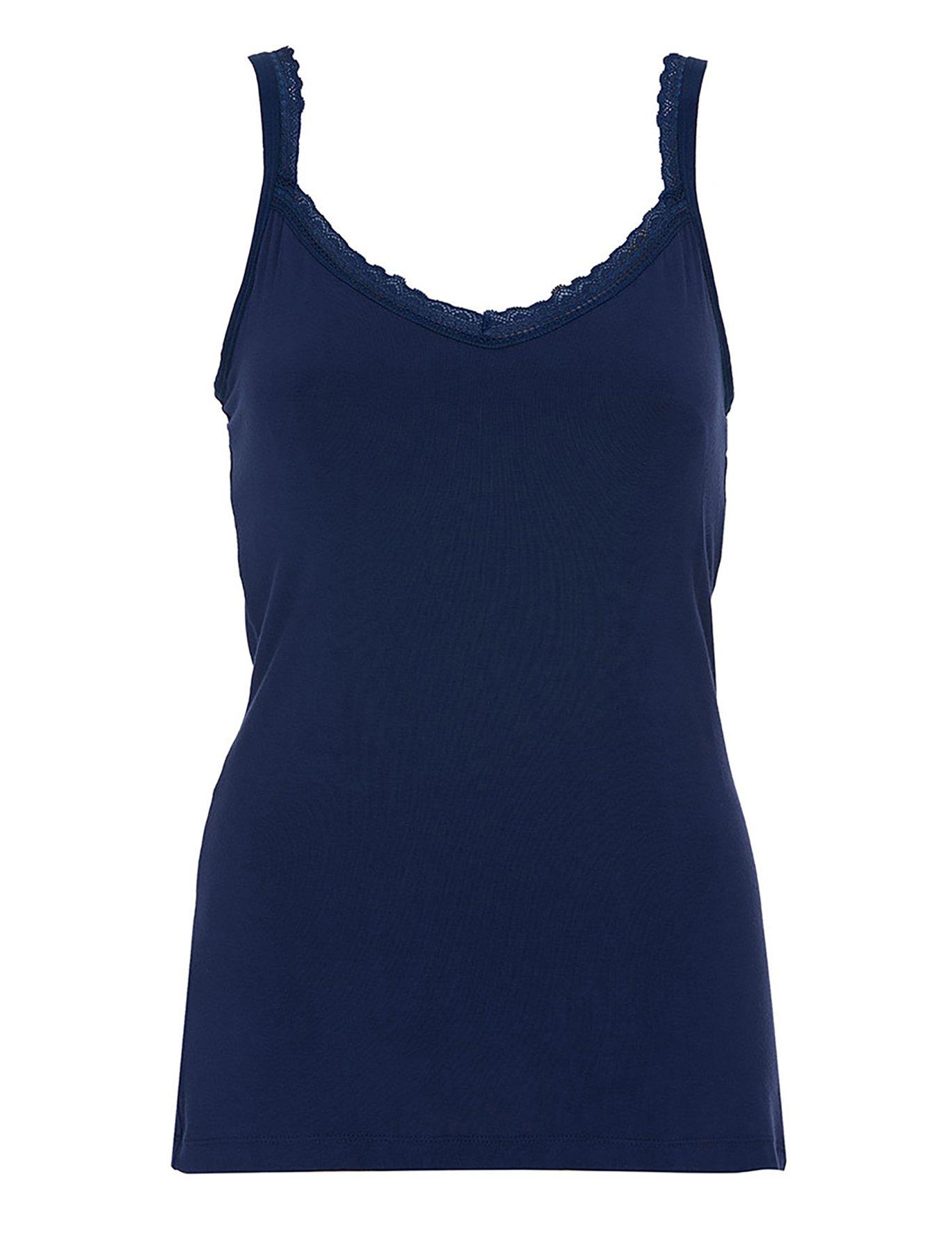 Image 4 of 4 of Cyberjammies Marina Navy Jersey Hidden Support Vest - Navy - Blue