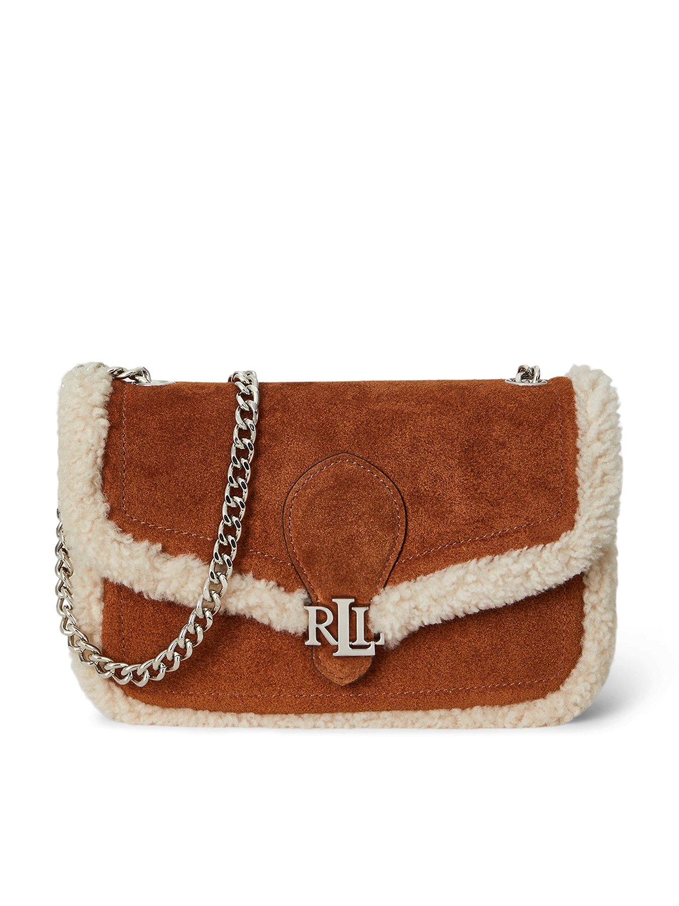 Lauren by Ralph Lauren Bradley Chain Strap Crossbody Bag - Tan/Natural